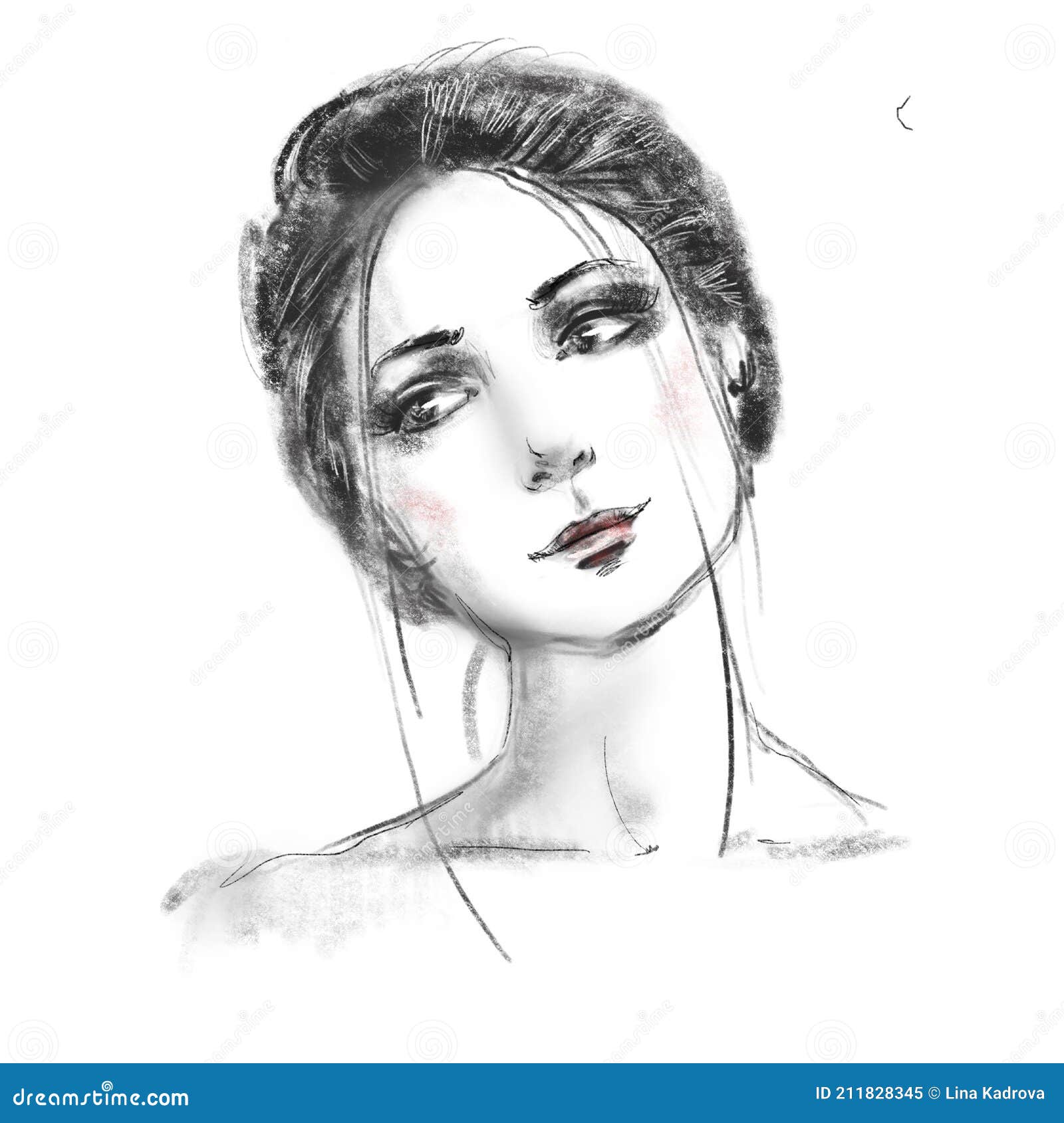 Cute girl face sketch by Noob-Italian-Mangaka on DeviantArt-saigonsouth.com.vn