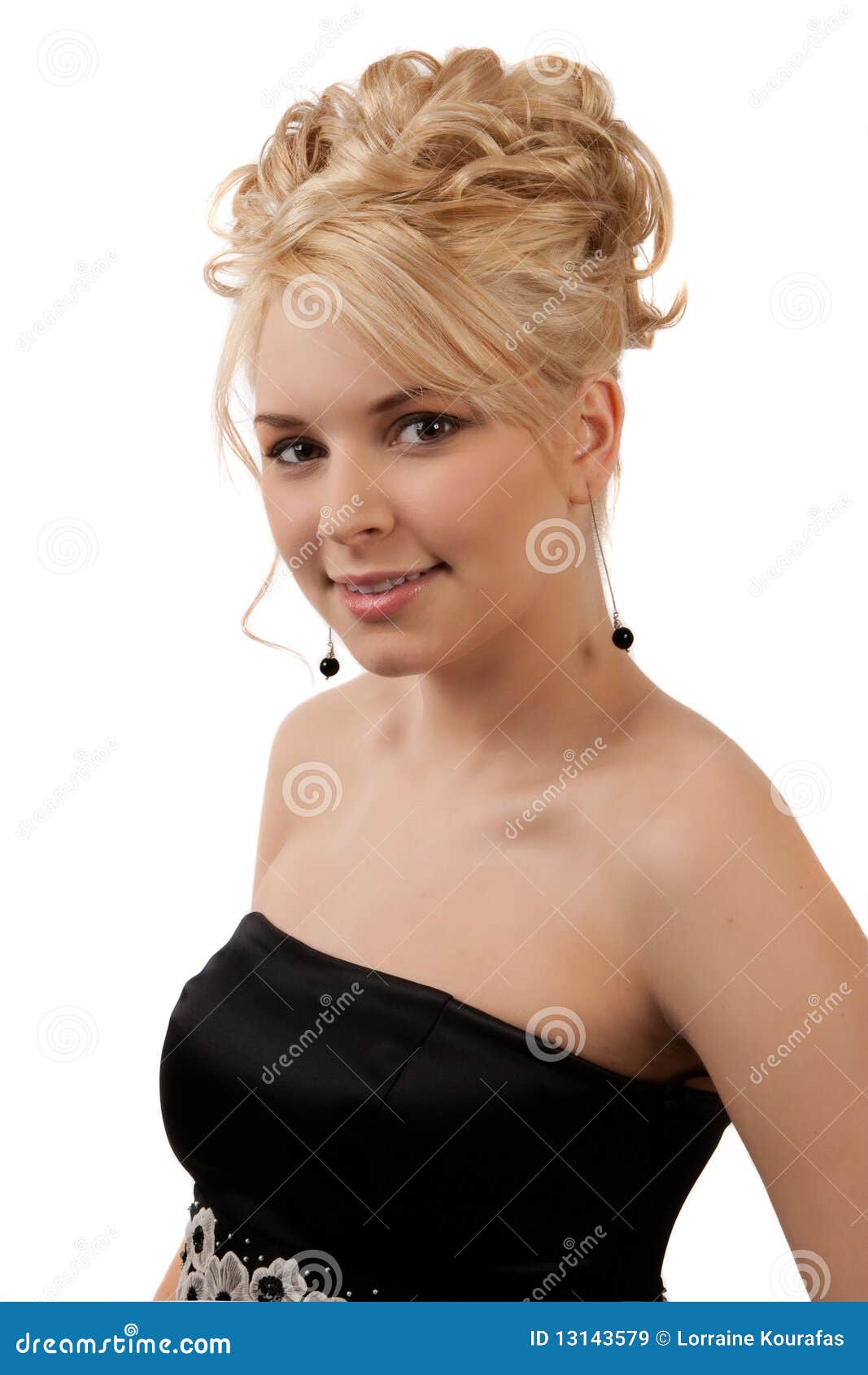 beautiful girl in formal attire