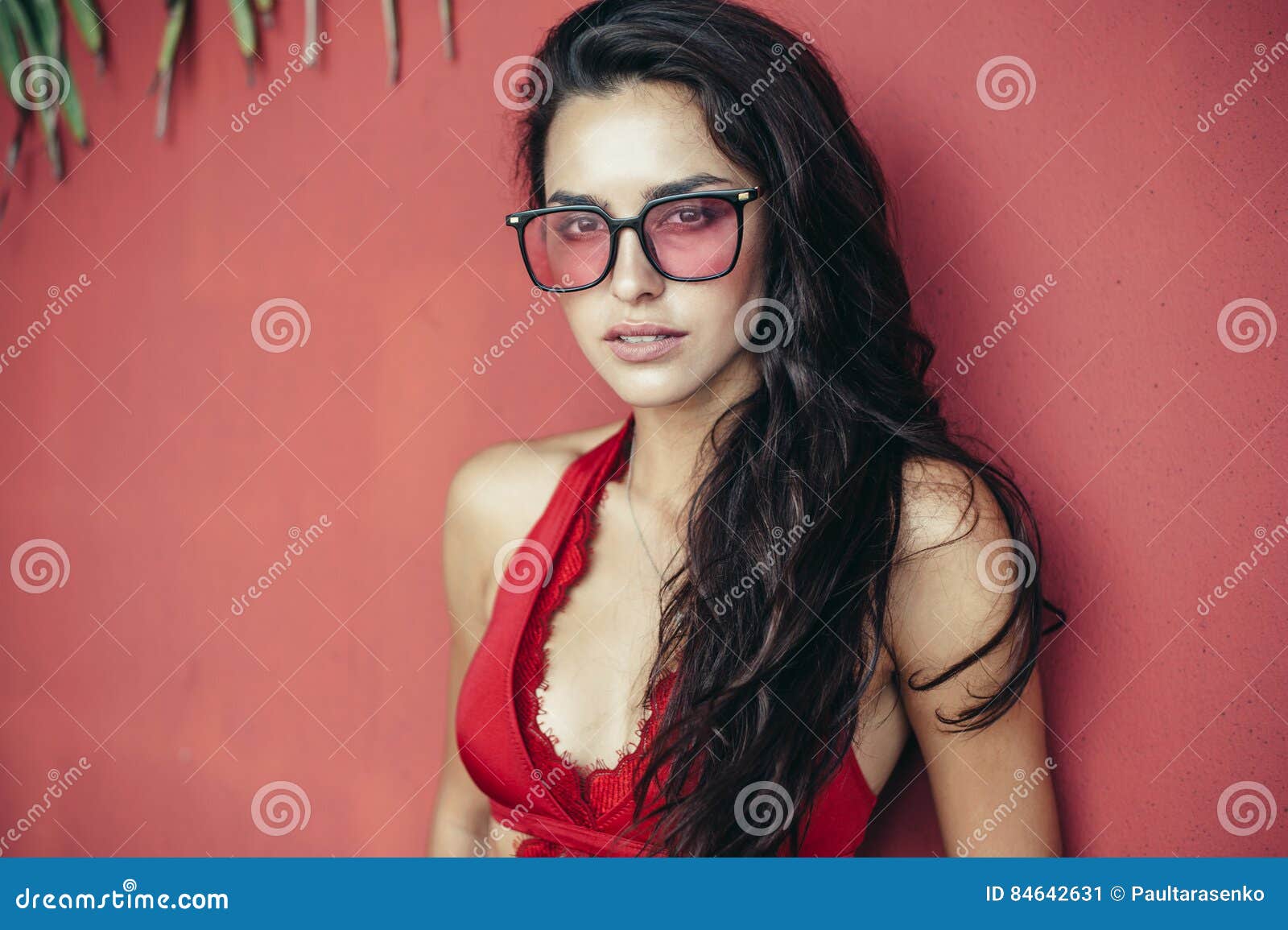 Beautiful Girl In Glasses Stock Image Image Of Sensual 84642631 
