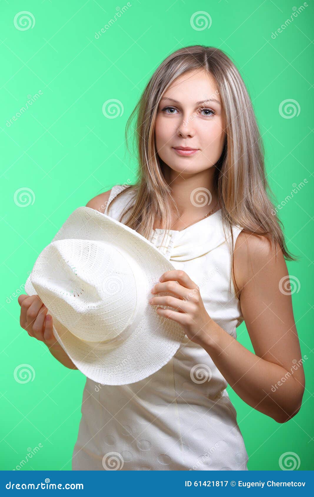 Beautiful girl with hat stock image. Image of young, lady 61421817
