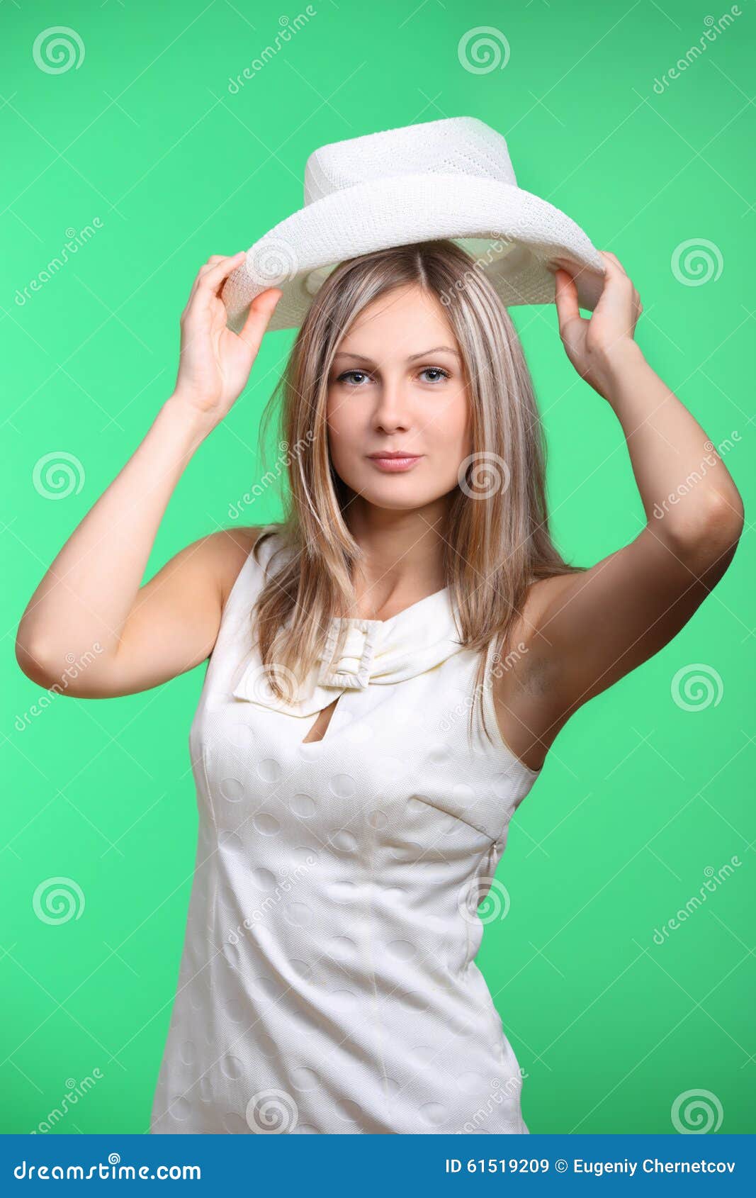 Beautiful girl with hat stock image. Image of blond, pretty 61519209