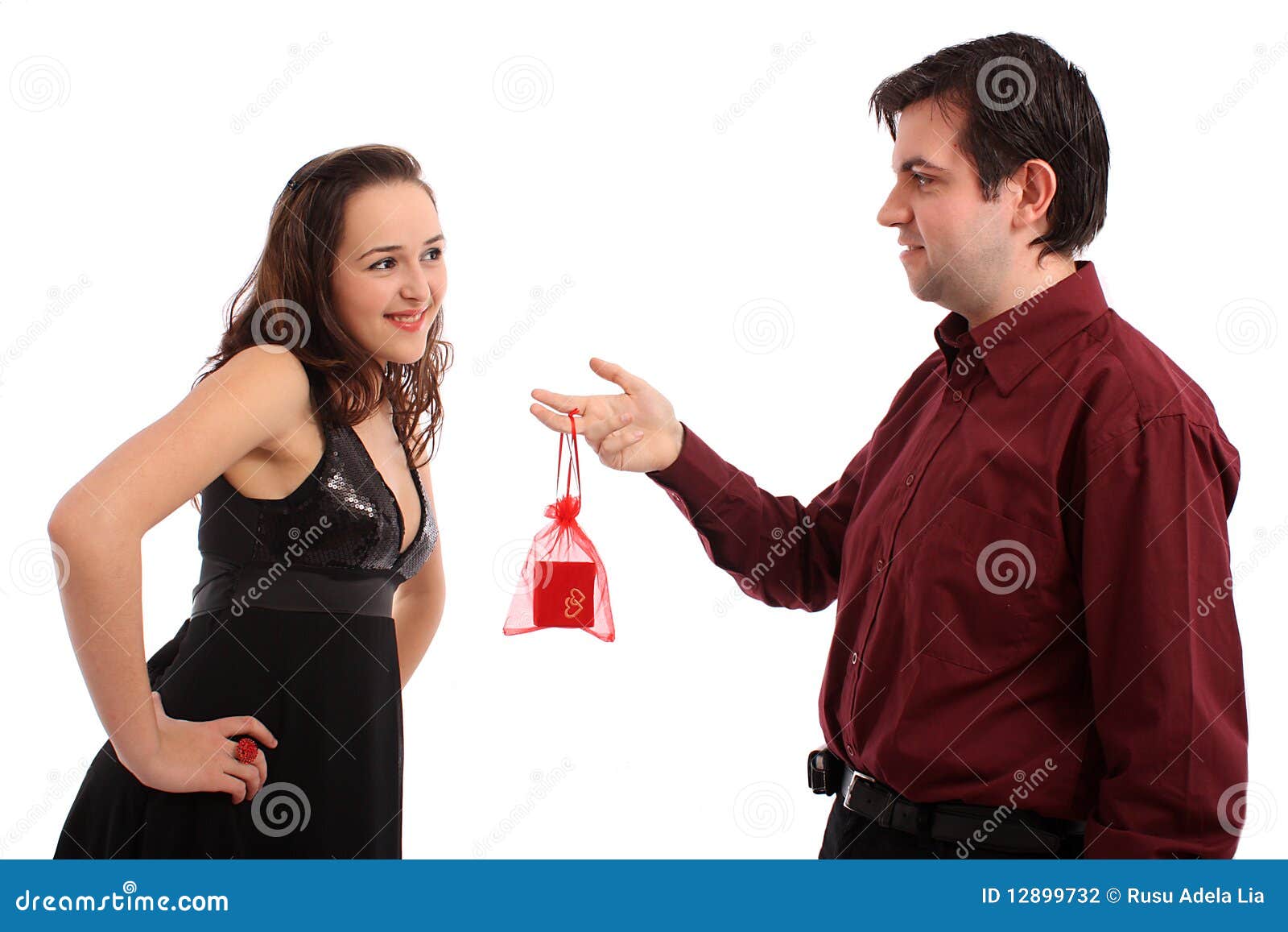 The Beautiful Girl with Her Boyfriend Stock Photo Image of business