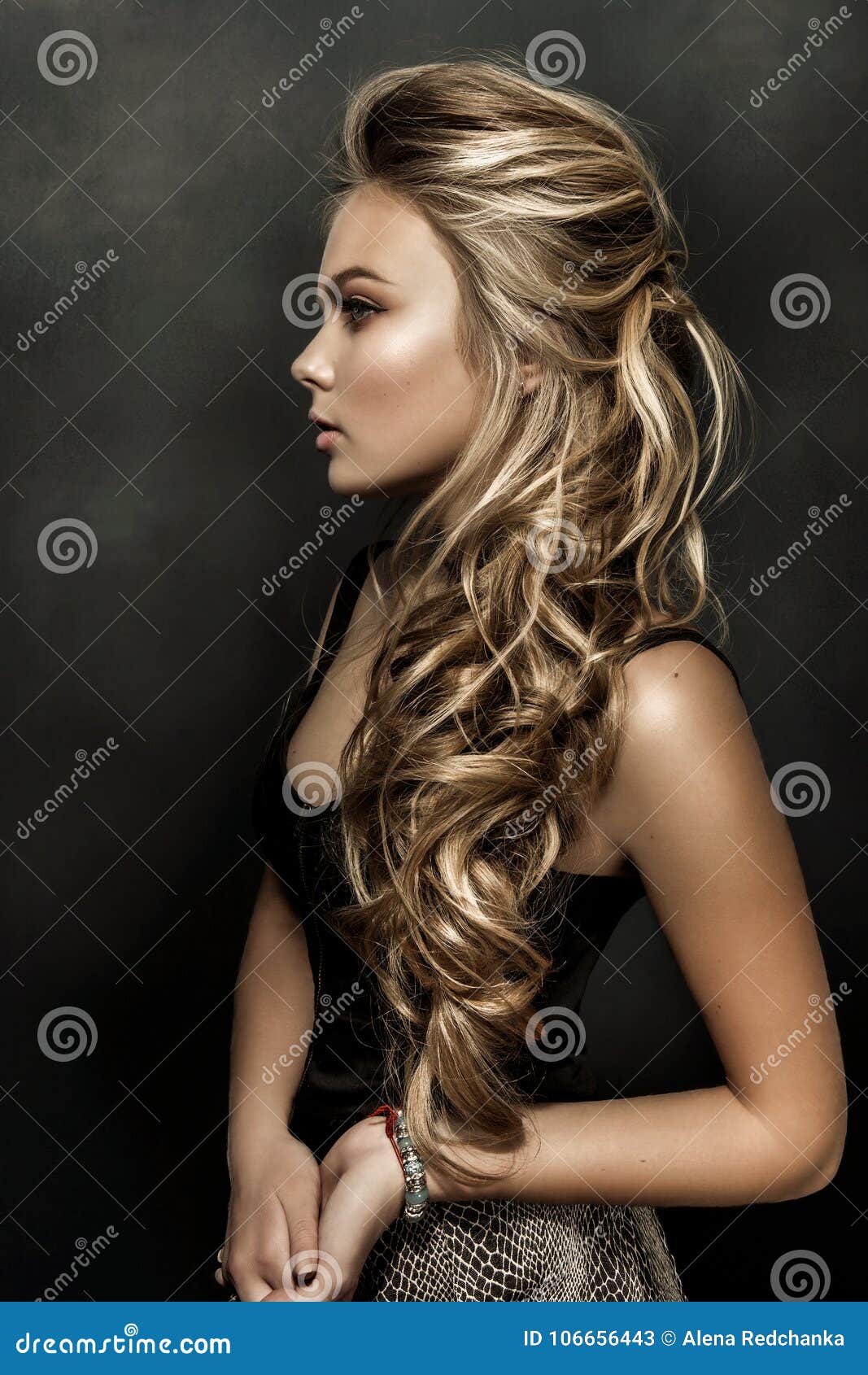 Photo of Open hairstyle with braid and waves  Loose curls hairstyles Open  hairstyles Trendy wedding hairstyles