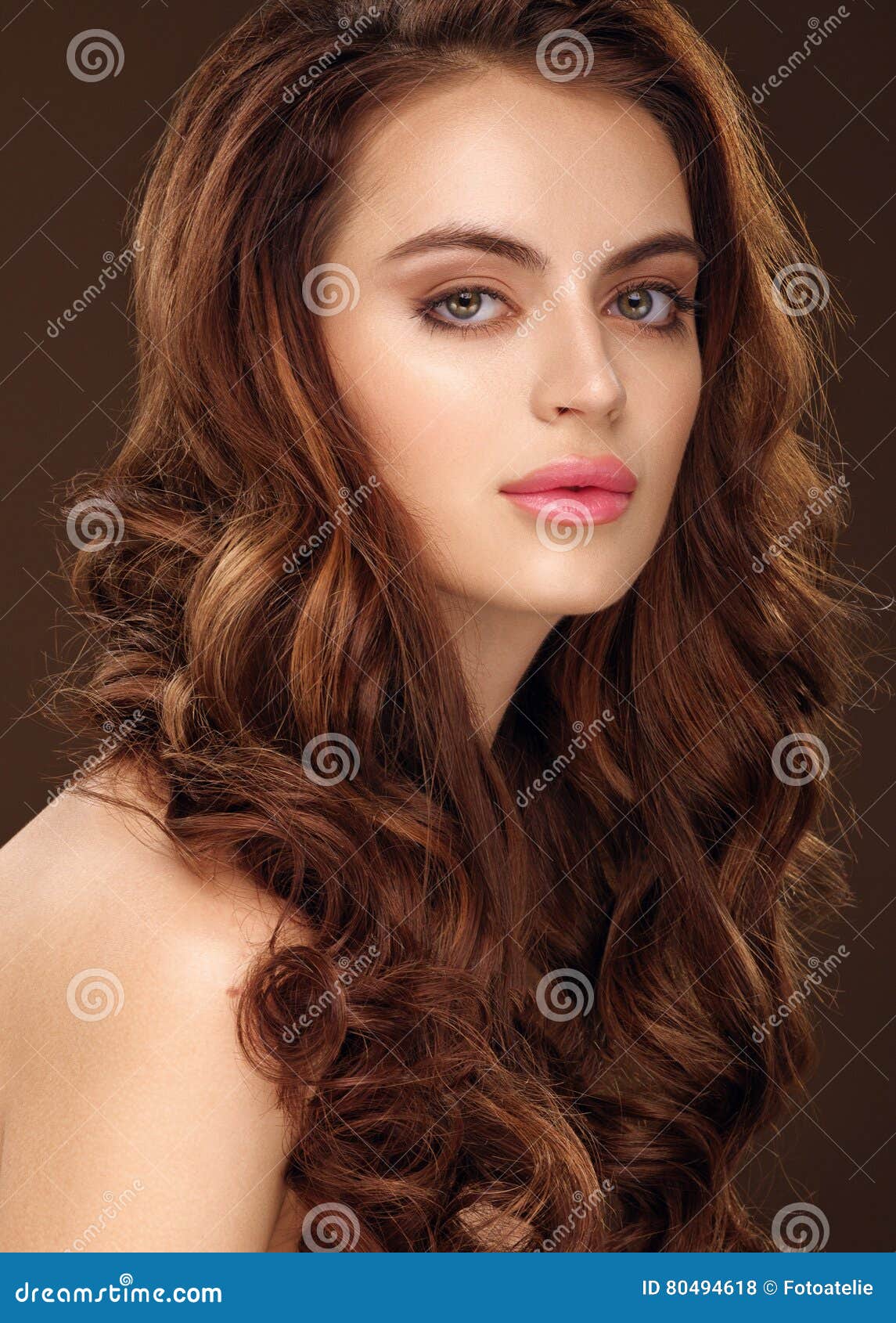 Beautiful Girl with Long Wavy Hair. Redhead Girl with Curly Hair Stock  Photo - Image of long, hairstyle: 80494618