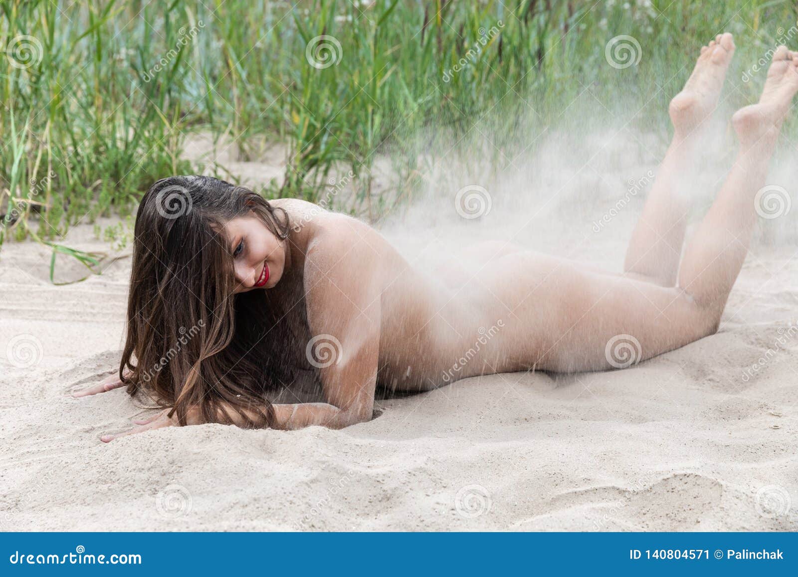 Beautiful Nude Woman Outdoor