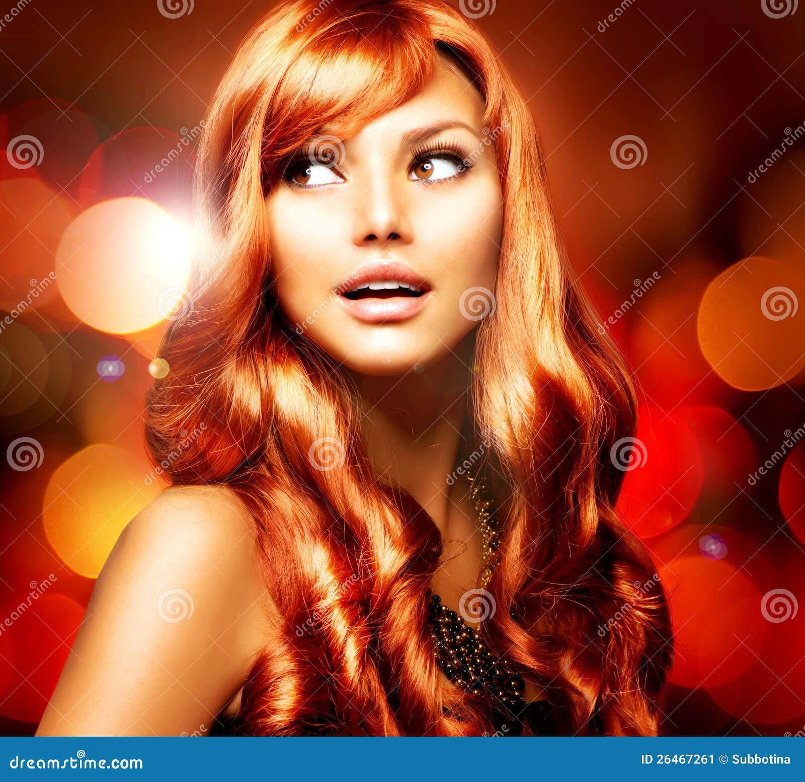 Beautiful Girl With Red Hair Stock Image - Image: 26467261