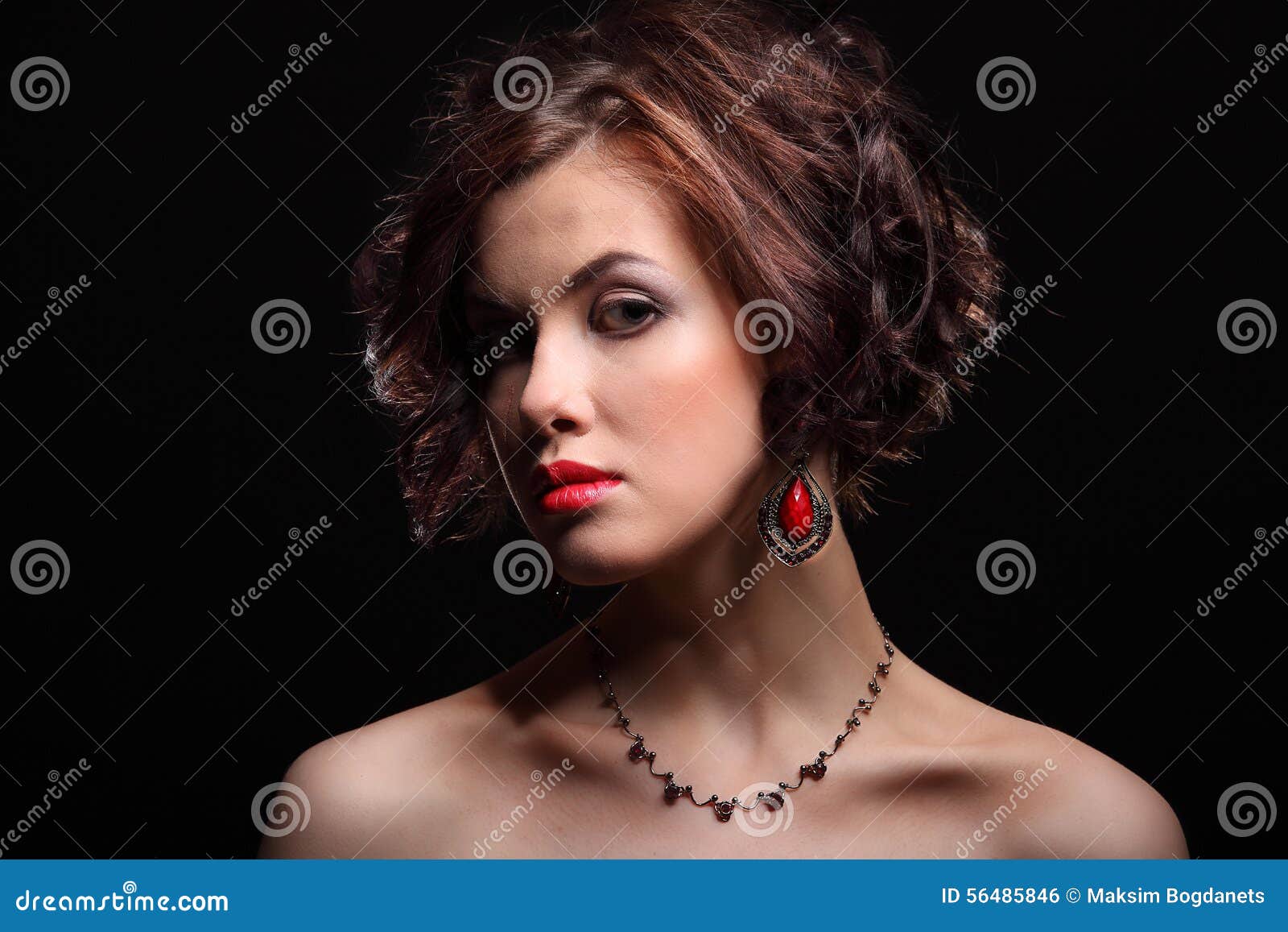 Beautiful Girl with a Scar on Face and Shoulder Stock Photo Image of