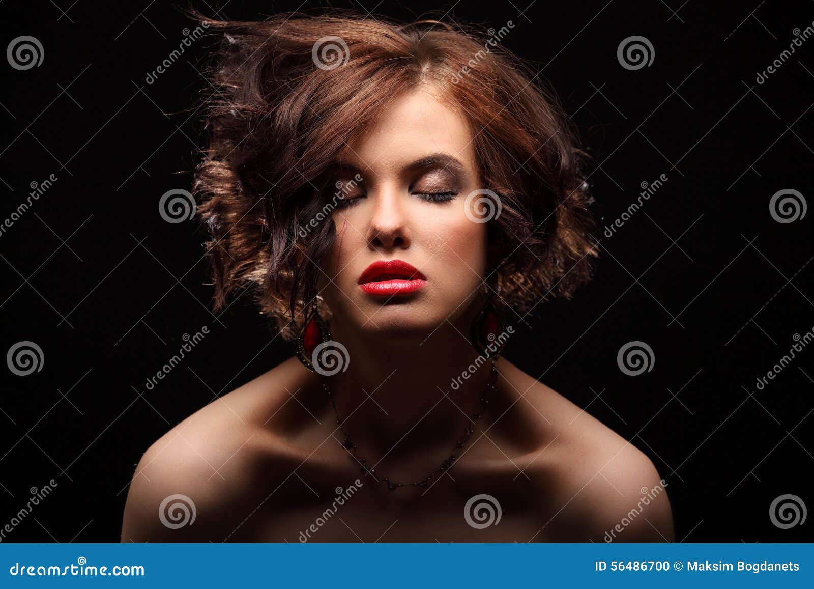 Beautiful Girl with a Scar on Face and Shoulder Stock Photo Image of