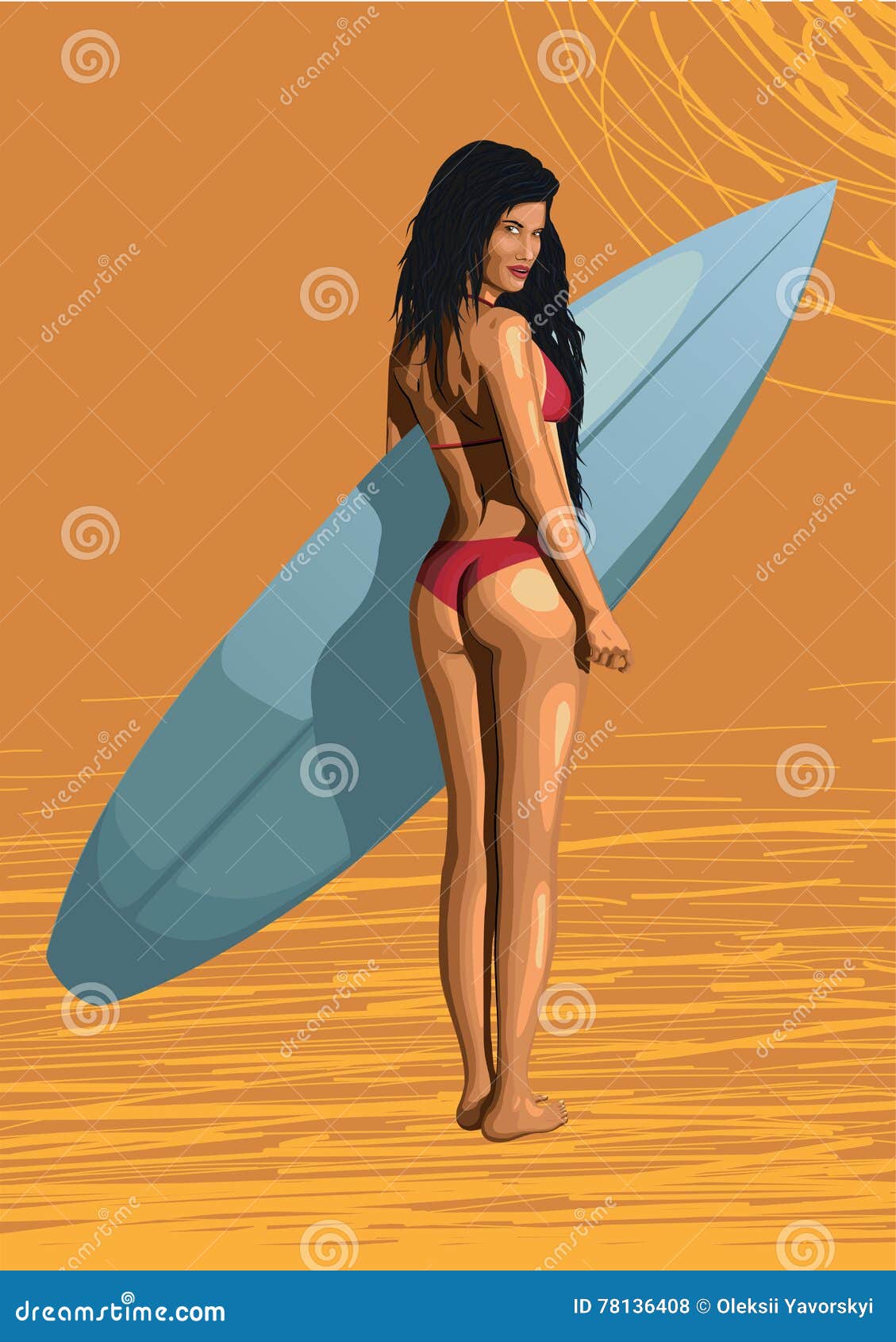 beautiful girl hot woman surfer, surfing, with surfboard, s