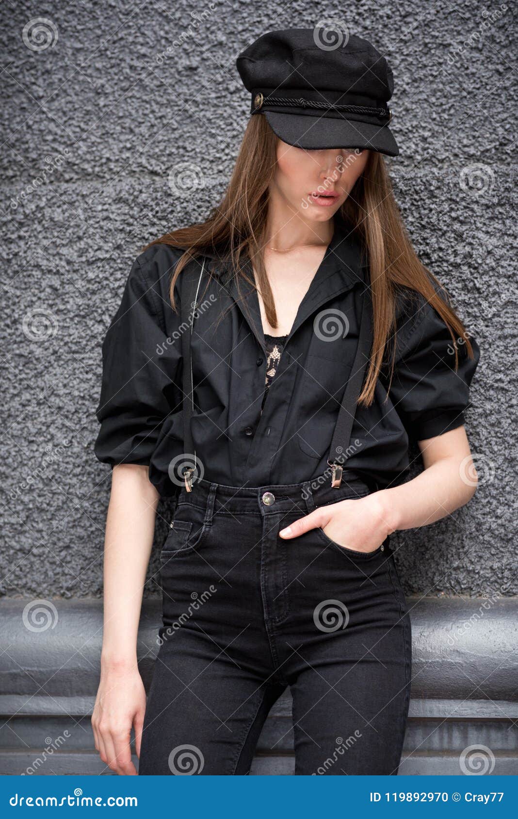 Beautiful Girl on the Street. Stock Photo - Image of body, color: 119892970