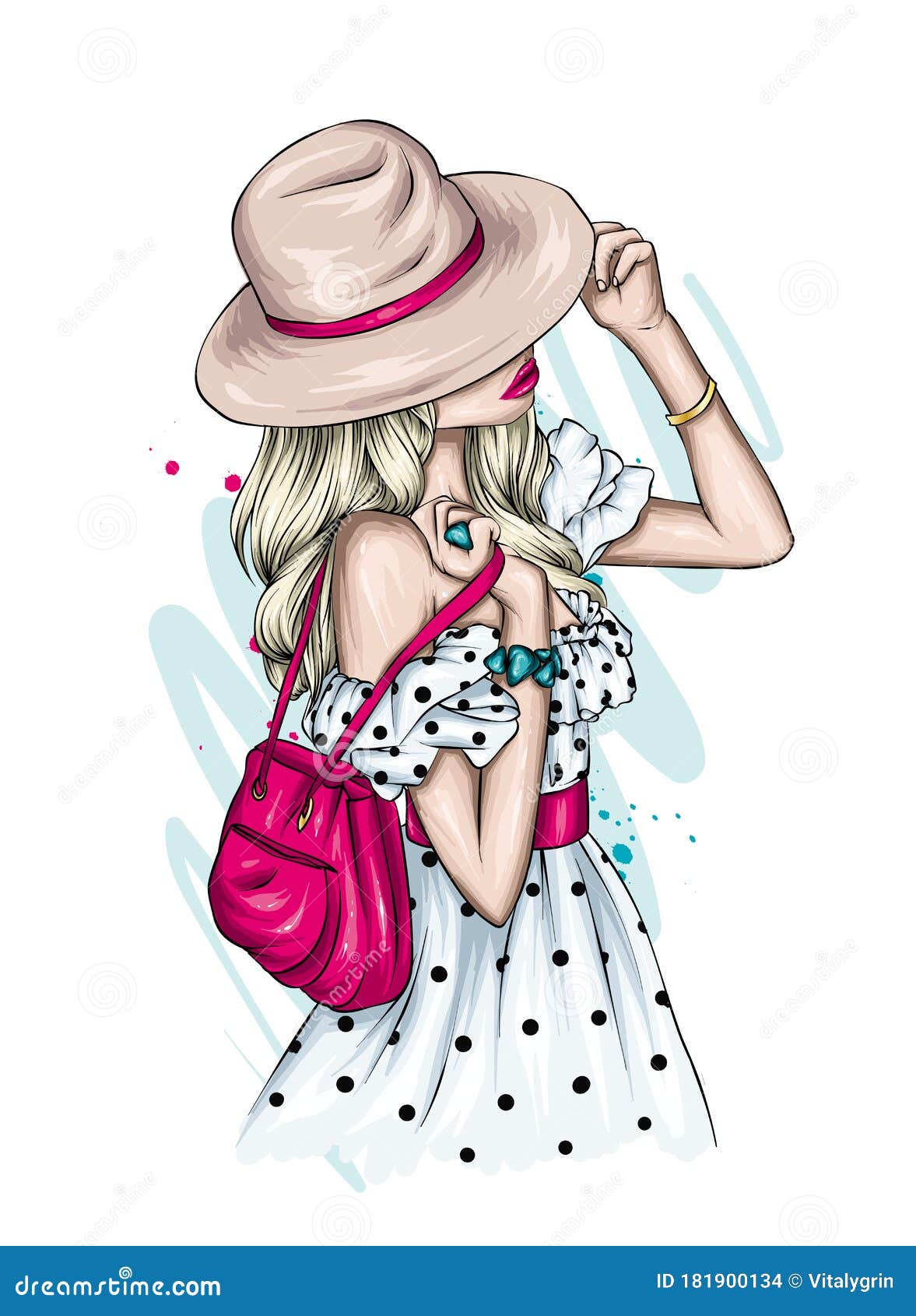 Hand Drawn Beautiful Young Woman In Sunglasses Stylish Girl In Hat Fashion  Woman Look Sketch Stock Illustration - Download Image Now - iStock