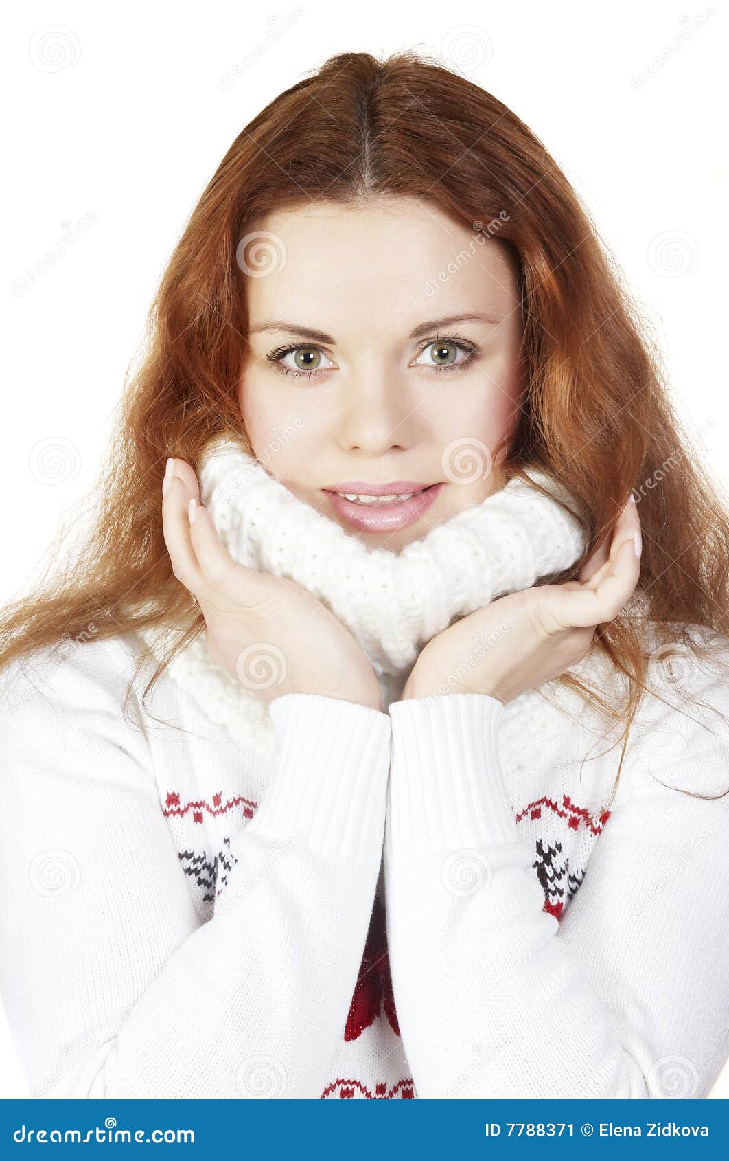 Beautiful Girl in a Sweater Stock Image Image of sweater, frozen 7788371