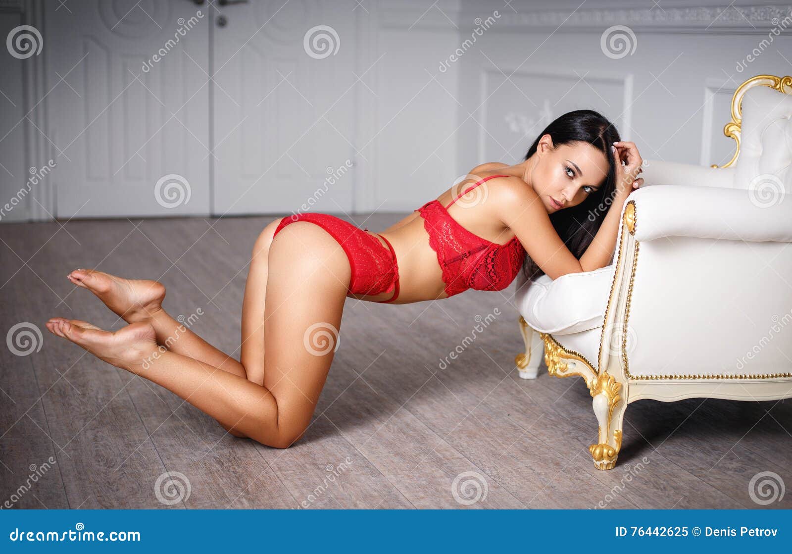 Beautiful Girl in a Ultra Lingerie Stock Image - Image of body