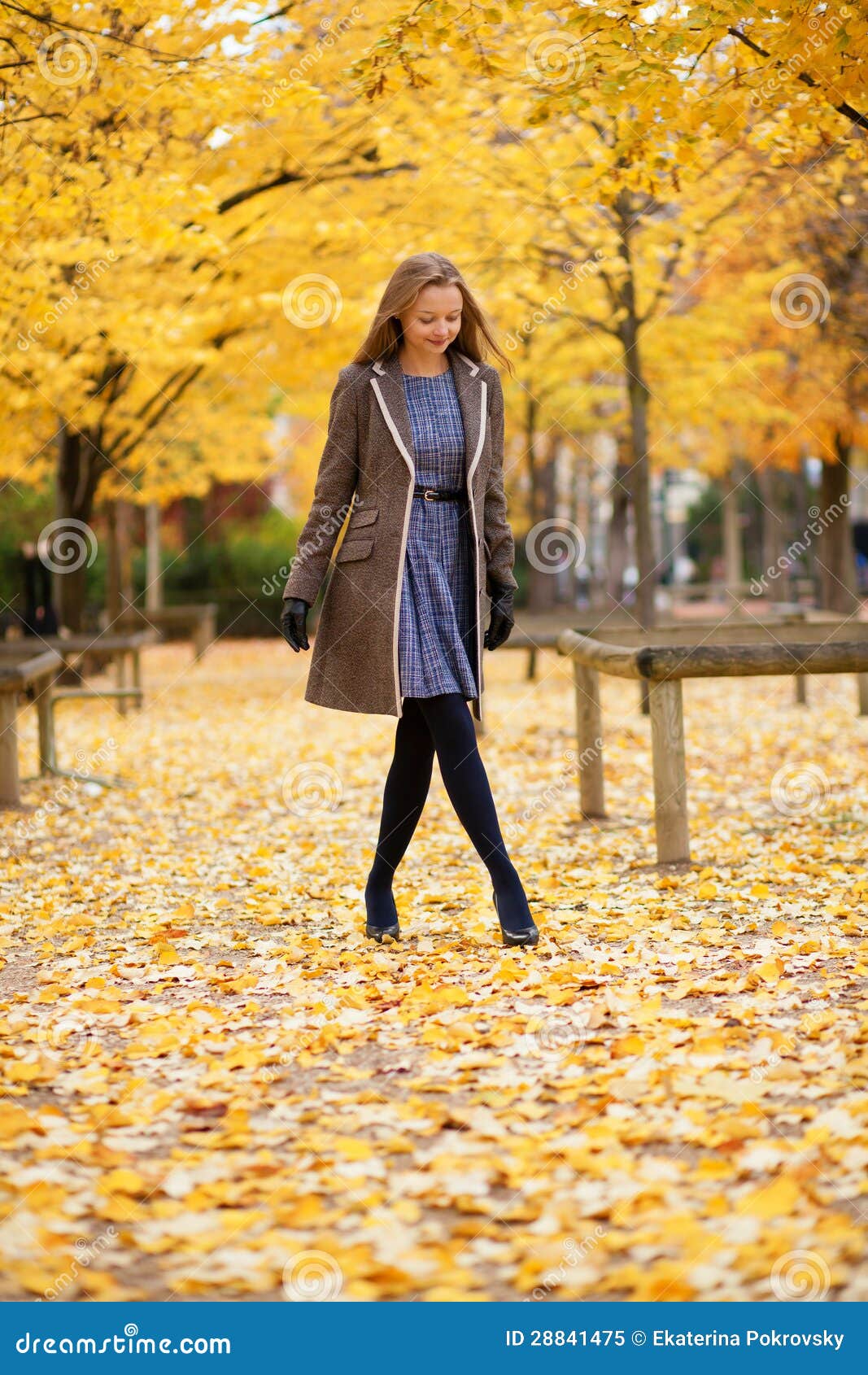 girl walking in