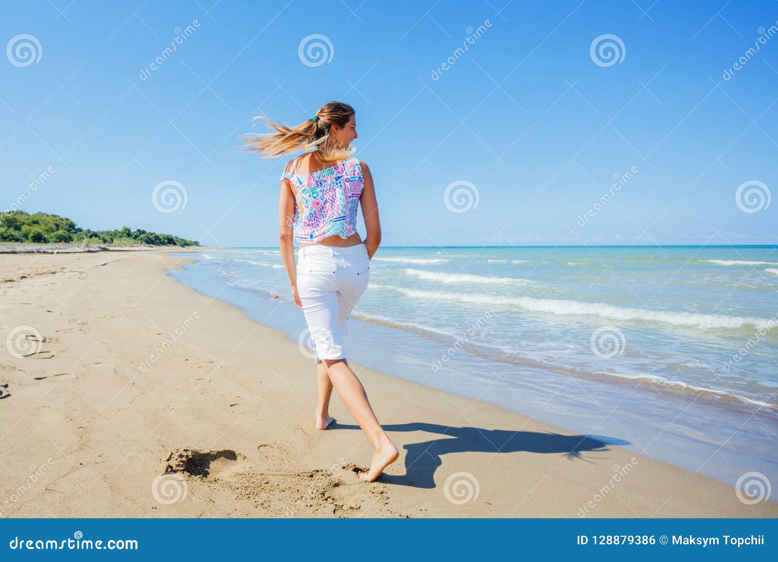 Girl Having Fun on the Tropical Beach Stock Photo - Image of outdoor ...