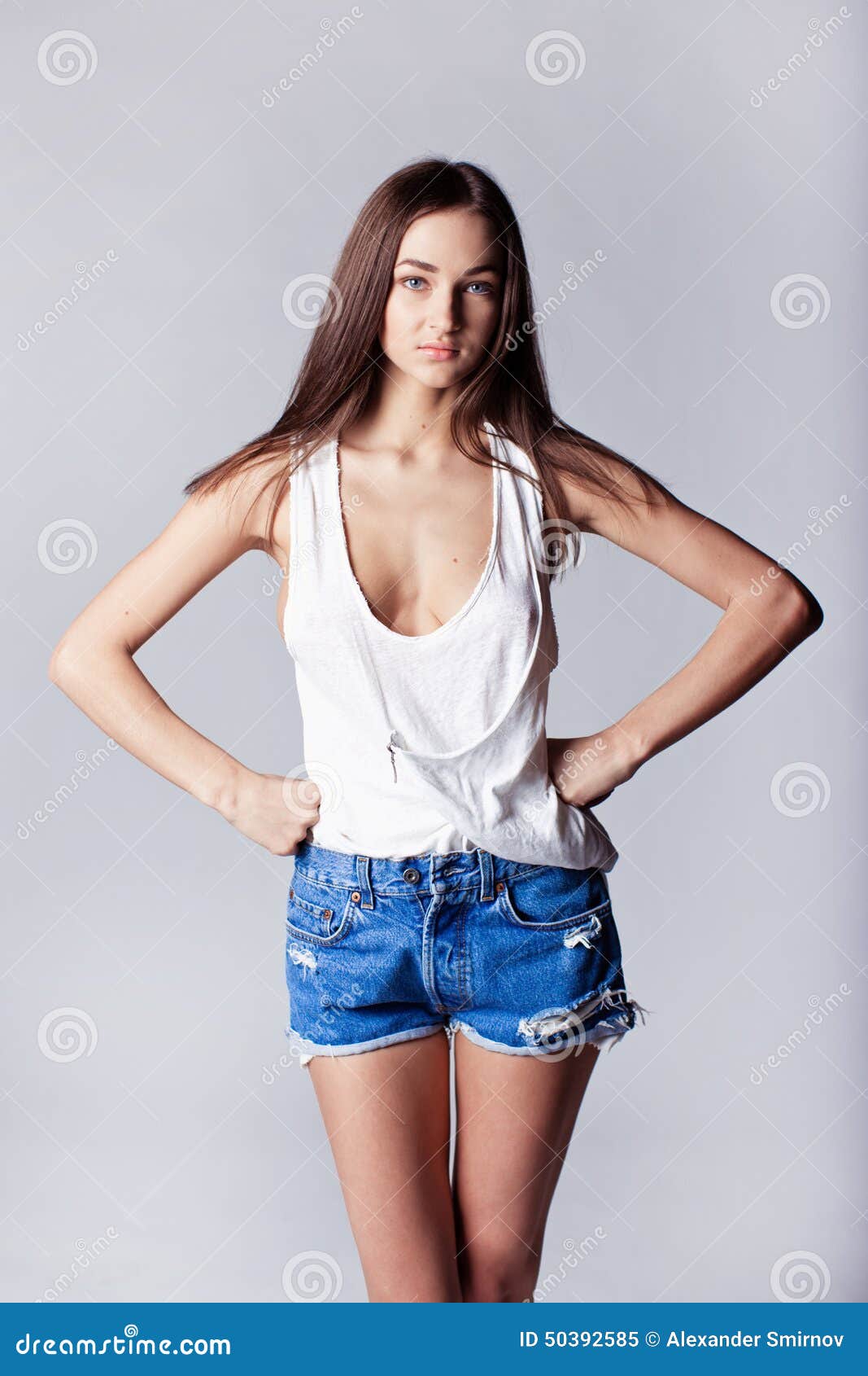 cute girls in jean shorts