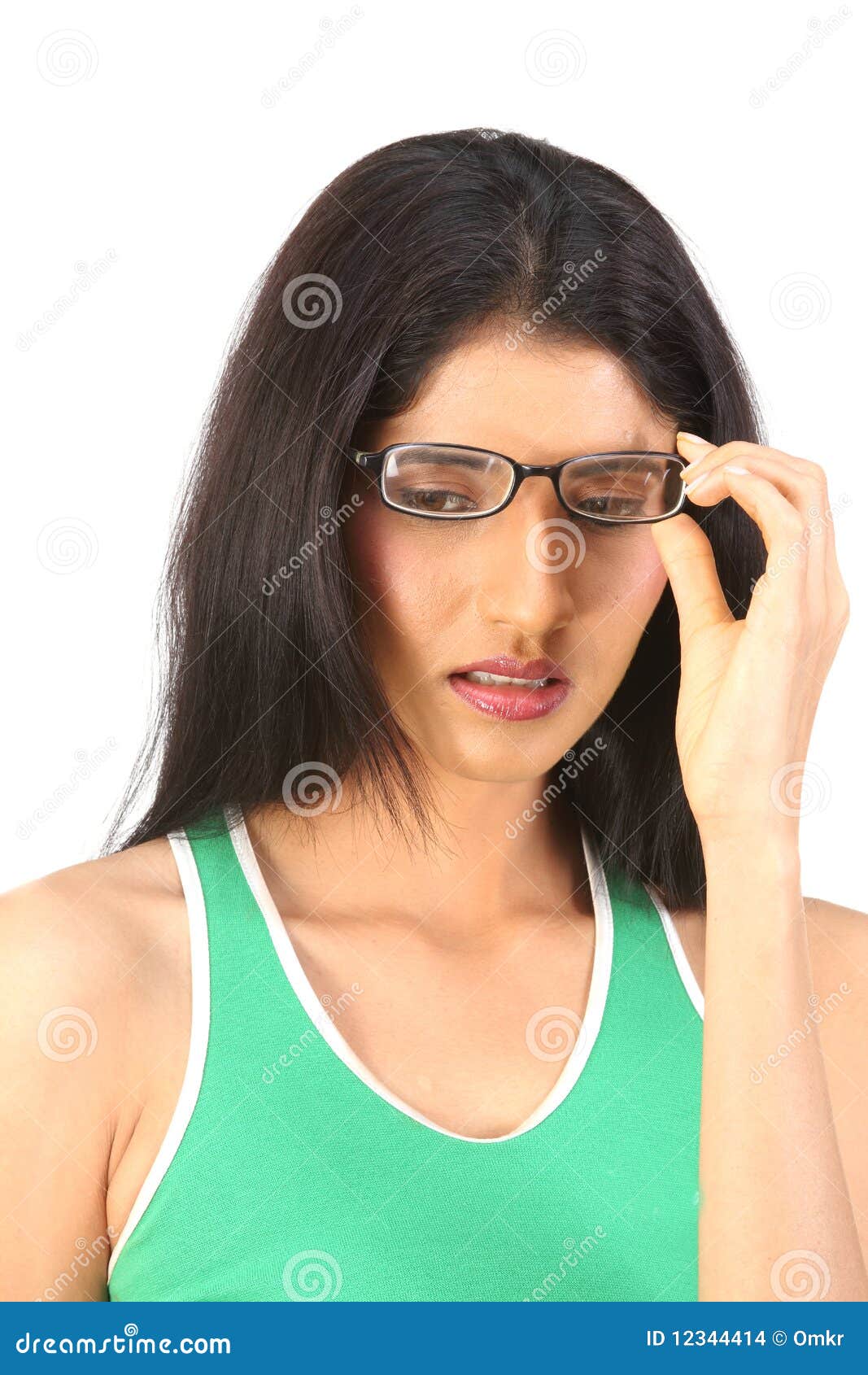 Beautiful Girl Wearing Glasses Stock Photo Image of glasses, pose