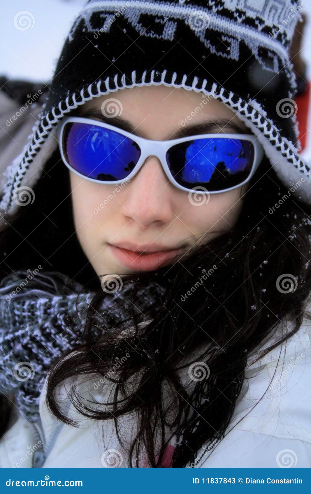 Beautiful Girl Wearing Sunglasses Stock Image Image Of