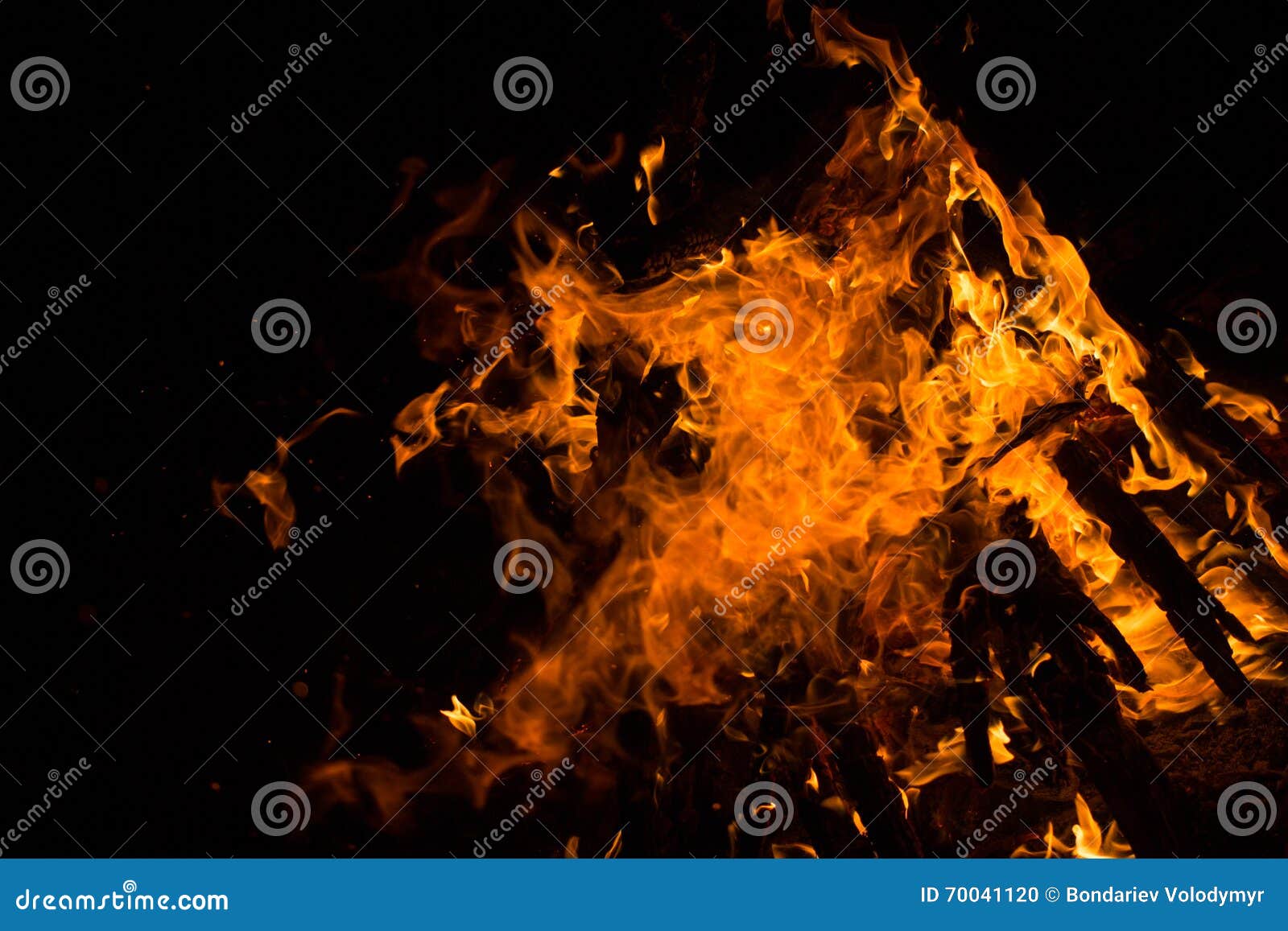 Beautiful Glowing Fire Flame Stock Photo Image of fire, glow 70041120