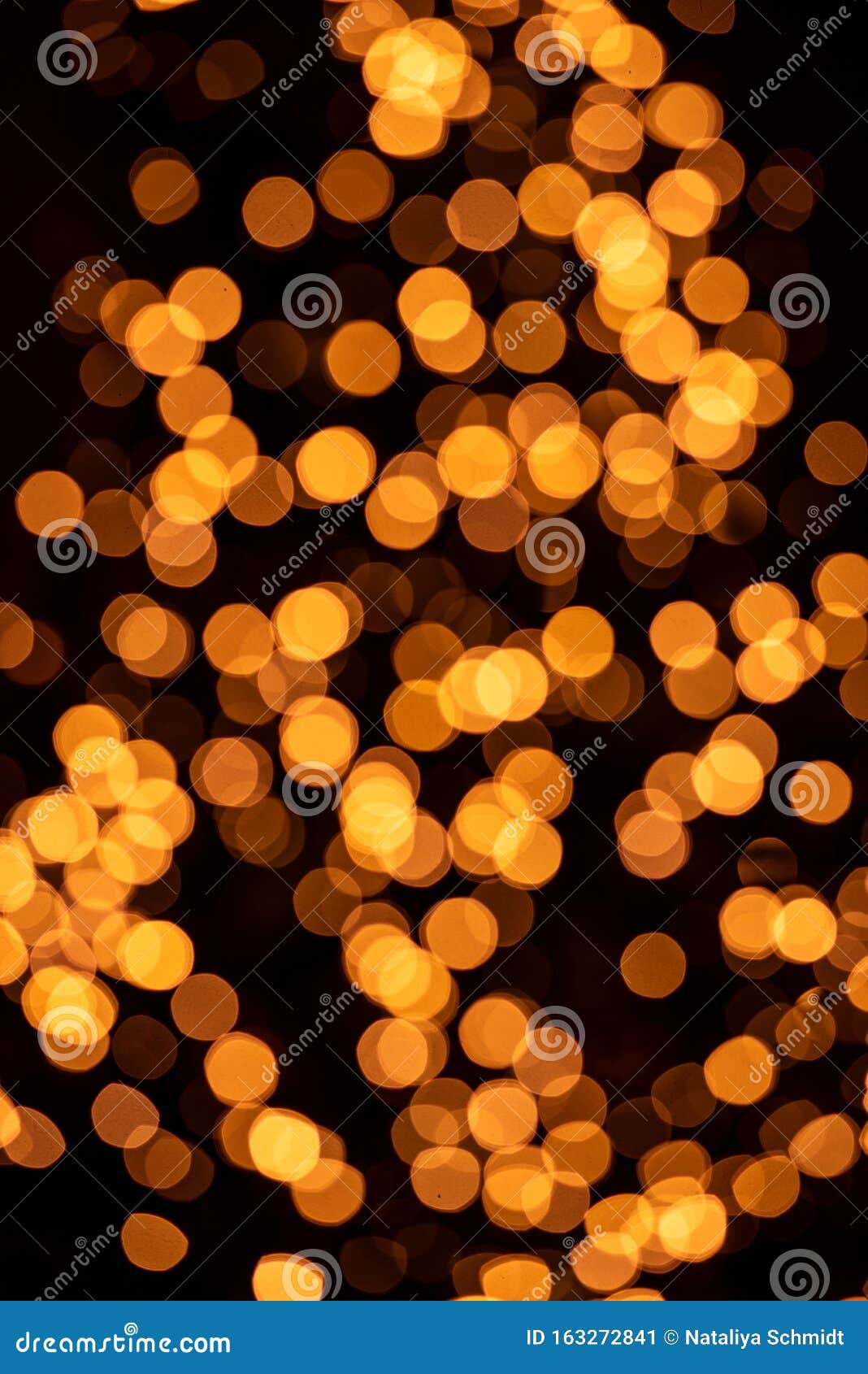 blue and gold bokeh