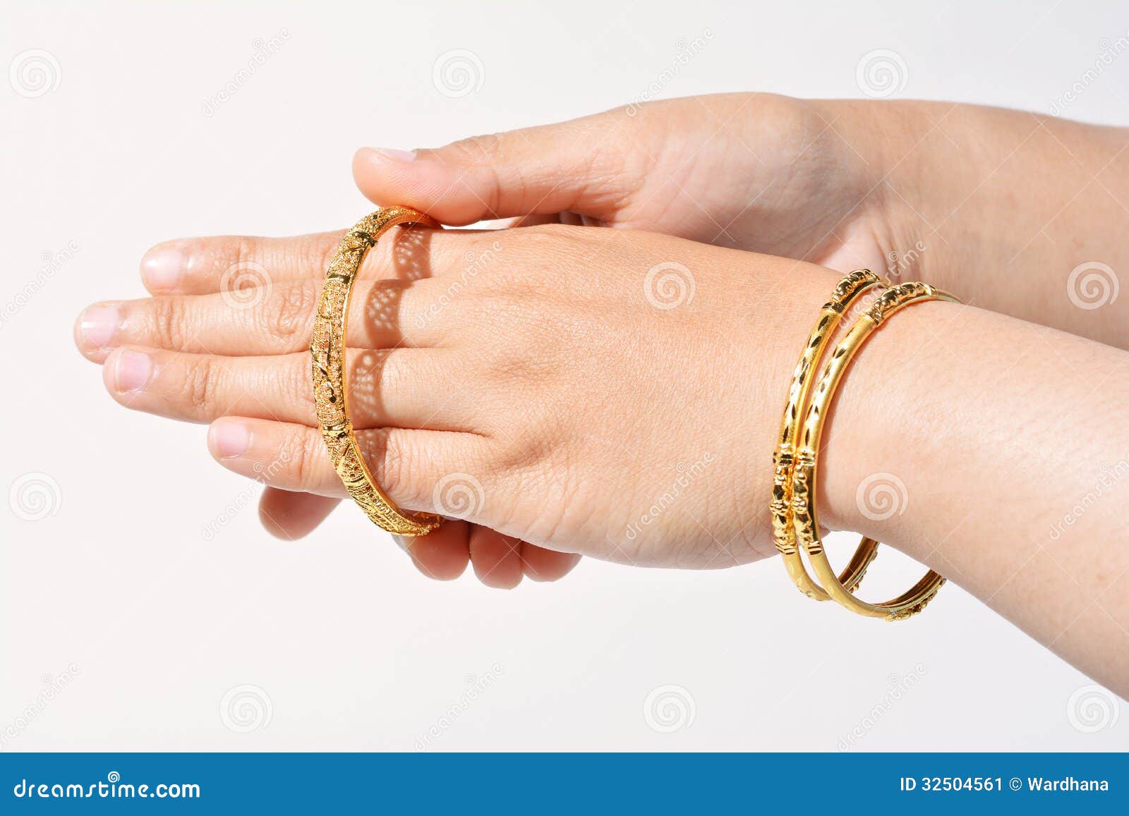 Beautiful gold bracelet stock image. Image of glamour 32504561