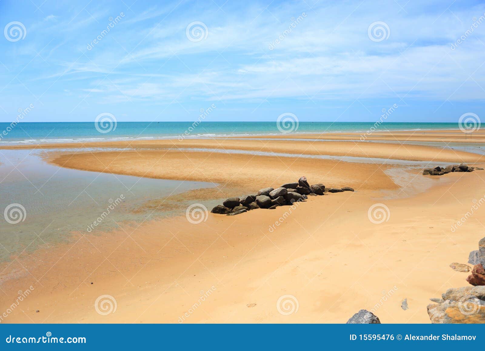 Beautiful Golden Send Beach In Thailand Stock Photo Image Of