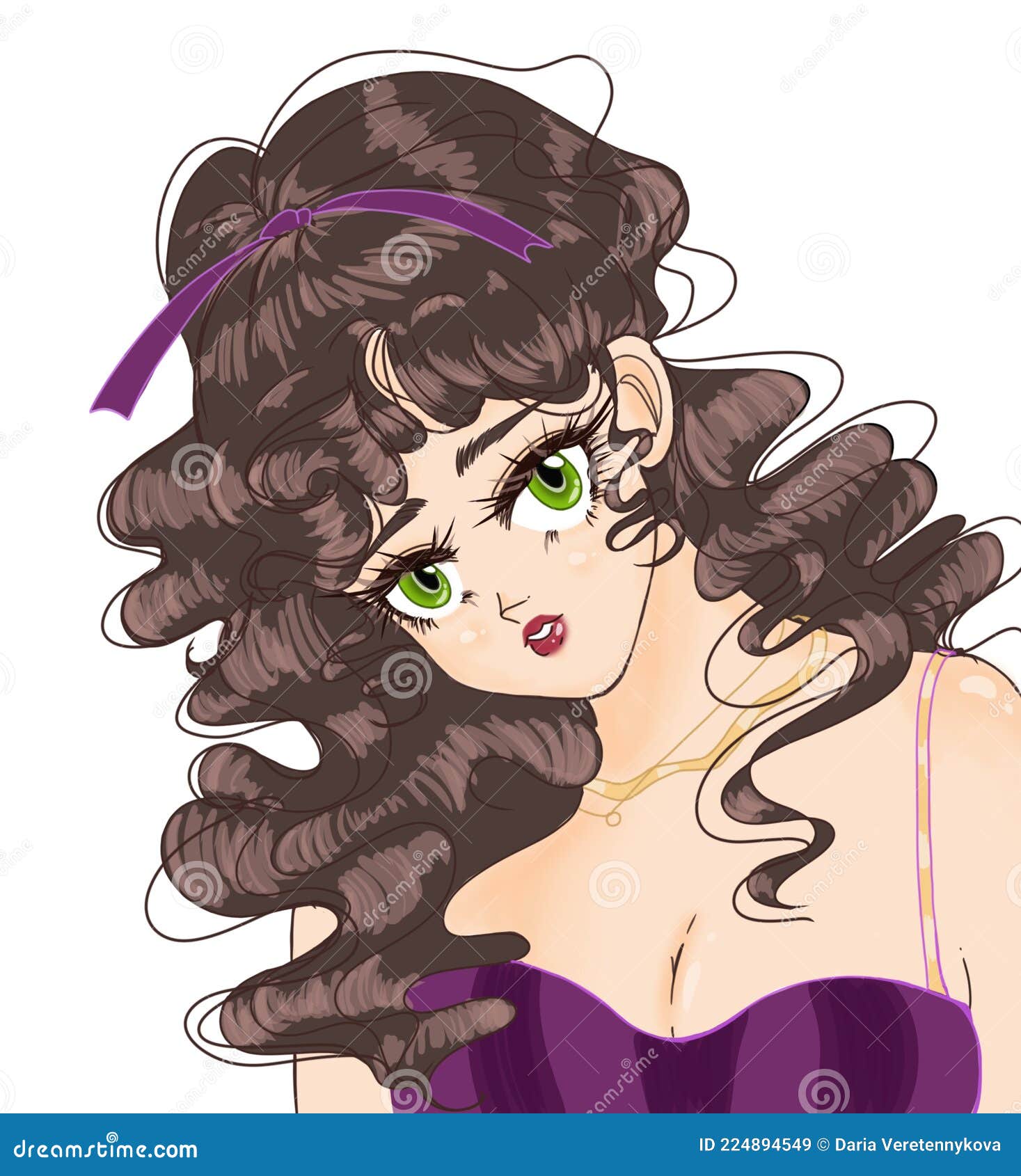 Curly Hair Anime Characters