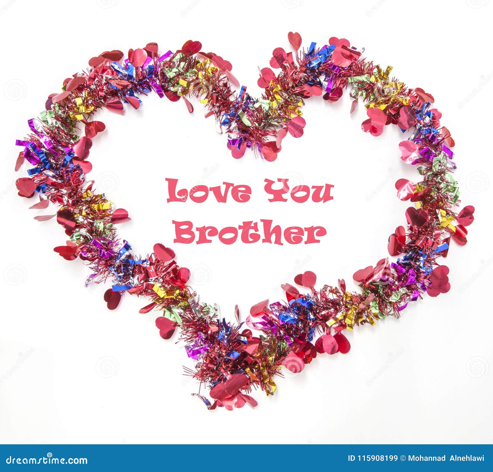 Greeting Card To Express Your Love for Your Brother Stock Image ...