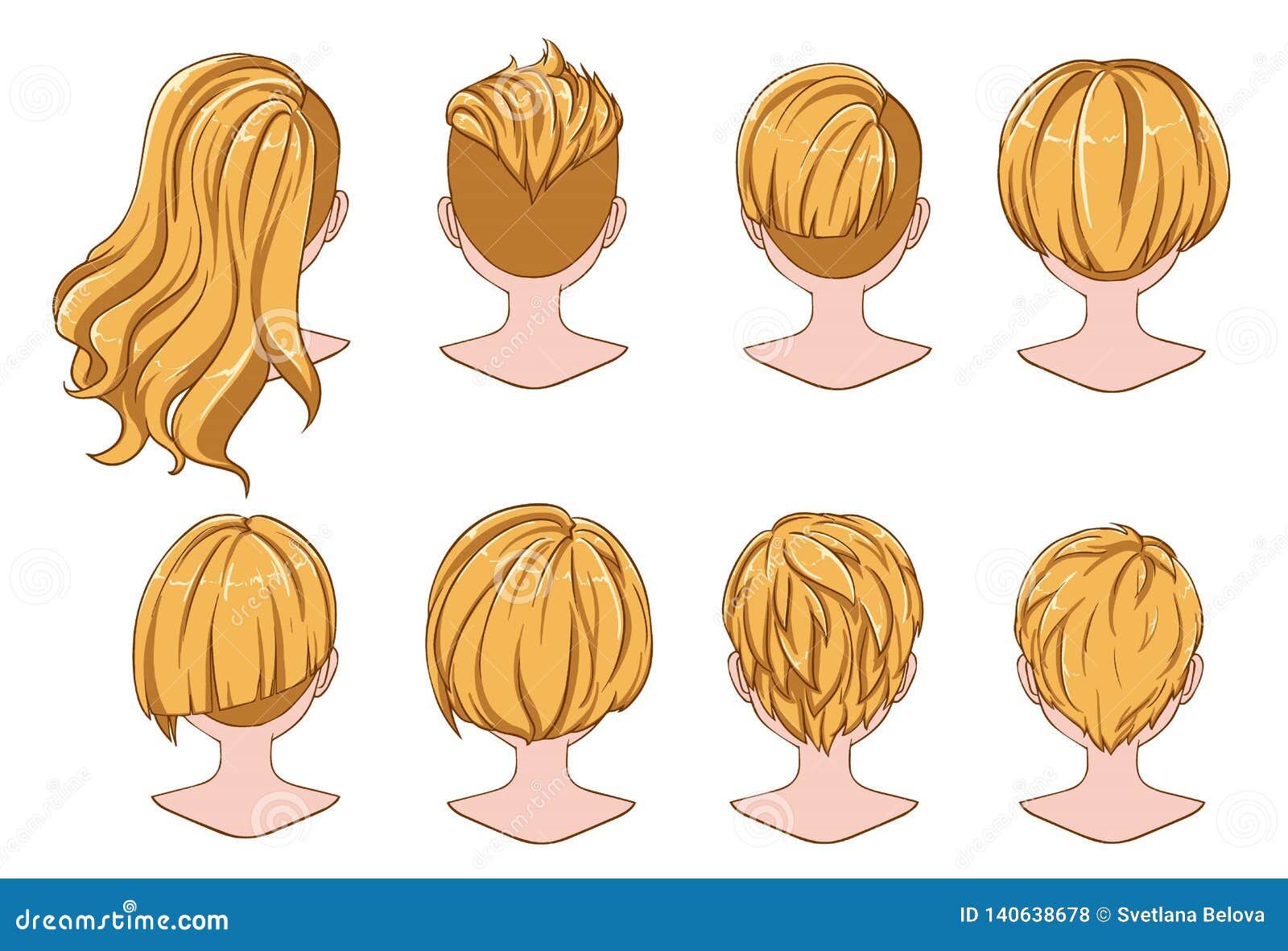 Beautiful Hairstyle of Woman Hair. Rear View. Modern Fashion for Assortment Stock Vector - Illustration of hairdo, female: 140638678 Beautiful Hairstyle of Woman Hair. Rear View. Modern Fashion for Assortment Stock Vector - Illustration of hairdo, female: 140638678