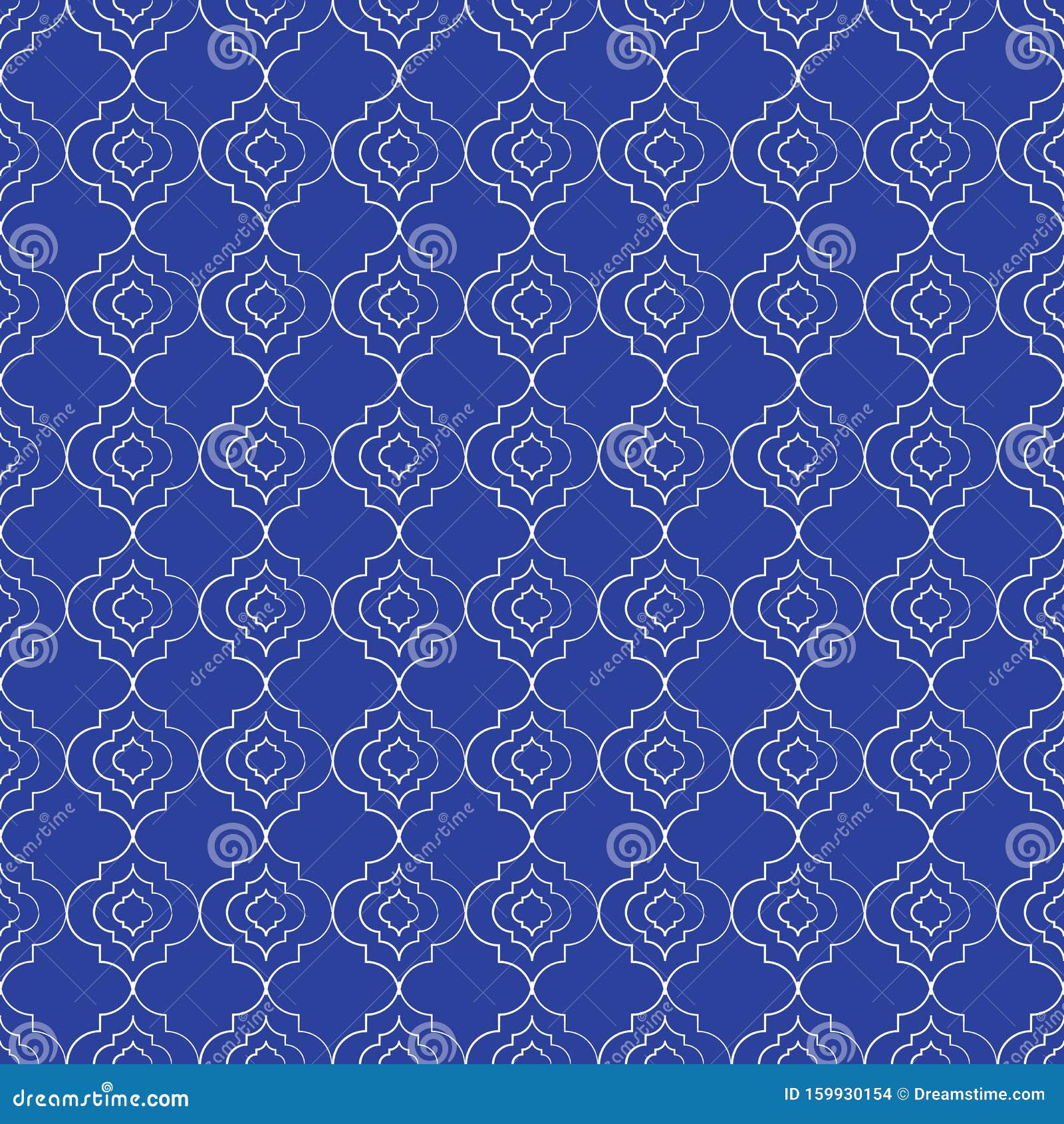 Beautiful Hand Drawn Moroccan Trellis Seamless Pattern Background Stock