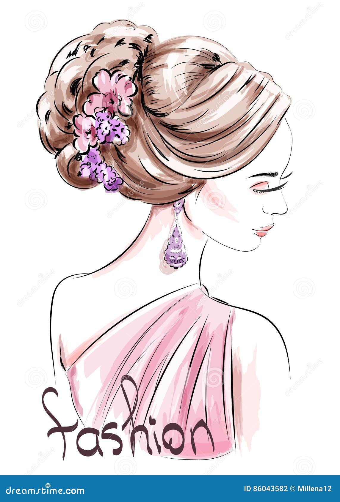 Download Girl Hairstyle Fashion Royalty-Free Stock Illustration Image -  Pixabay