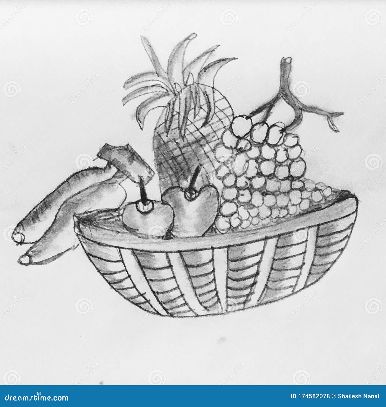 Fruit Basket Fine Art Print – Ludwig Van Bacon-saigonsouth.com.vn