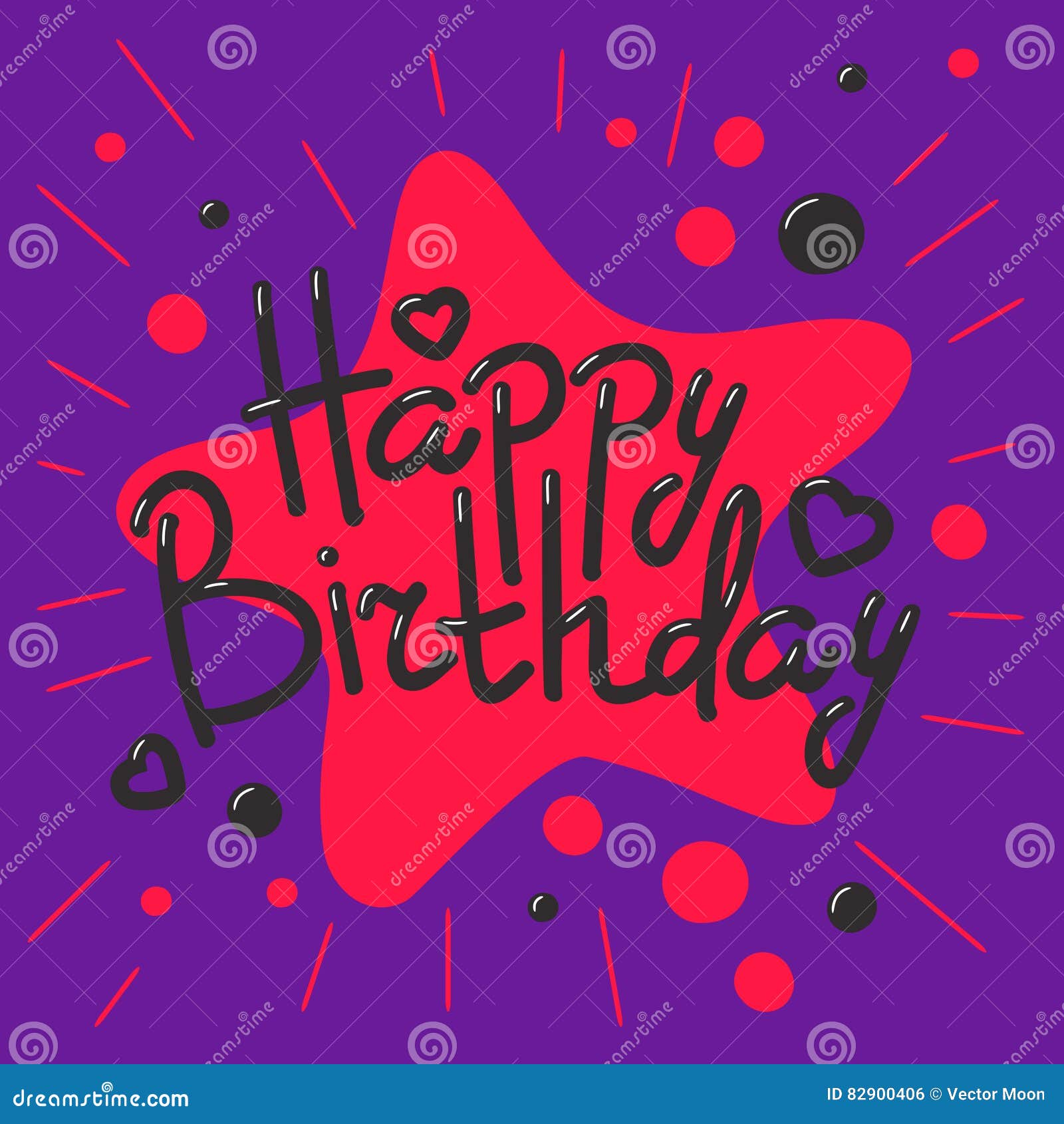 Beautiful Happy Birthday Invitation Cards Vector Stock Vector Illustration Of Background Event 82900406