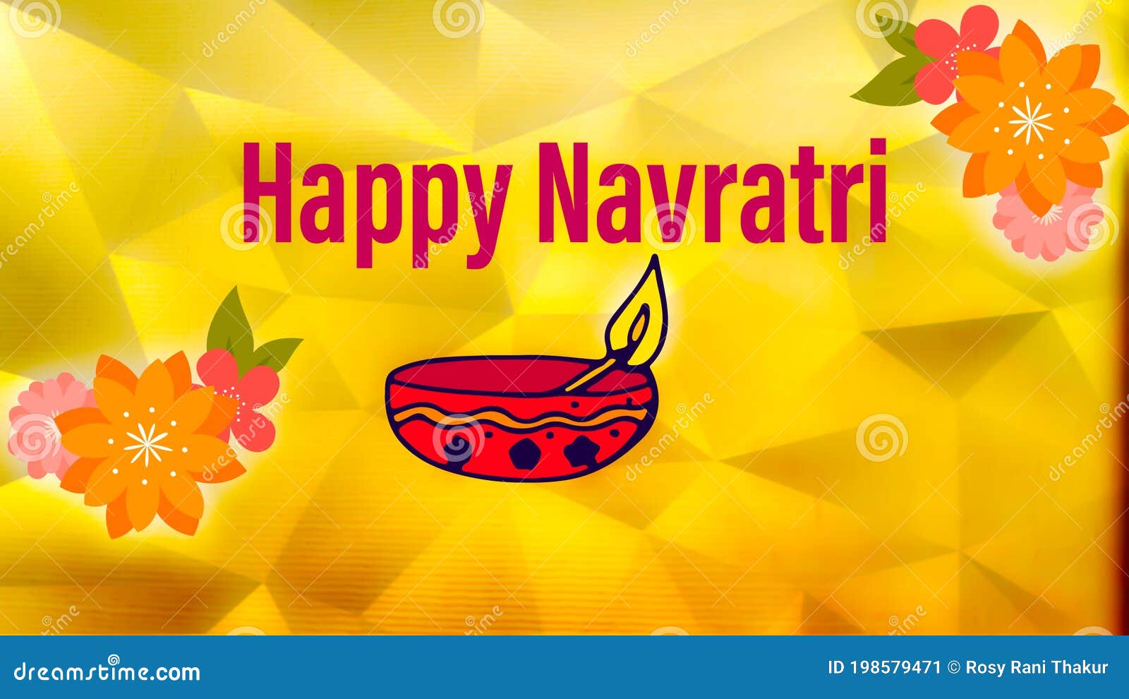 Beautiful Happy Navratri Illustration Image Stock Image - Image of ...