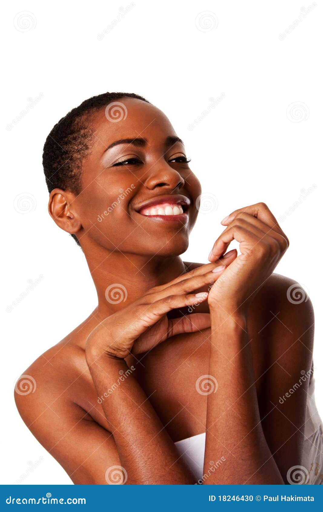 beautiful happy smiling inspiring african woman