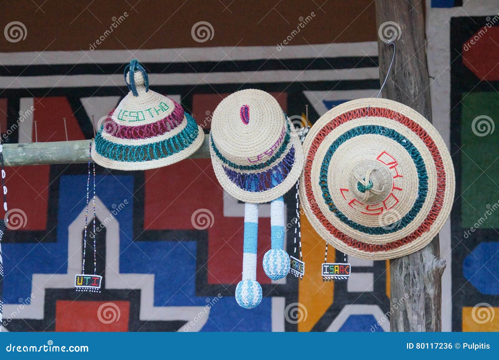 Beautiful Hats for Sell , South Africa. Stock Photo Image of colonial