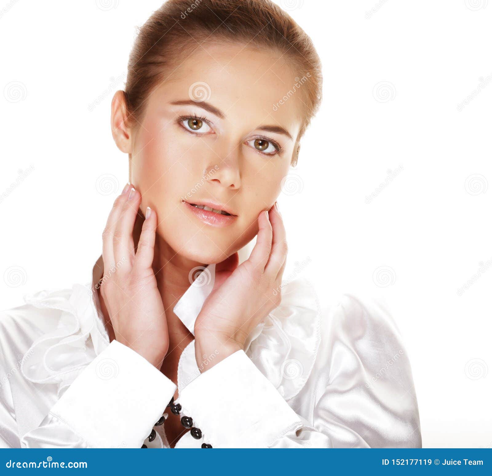 Beautiful Health Woman Face with Clean Purity Skin Stock Image - Image ...