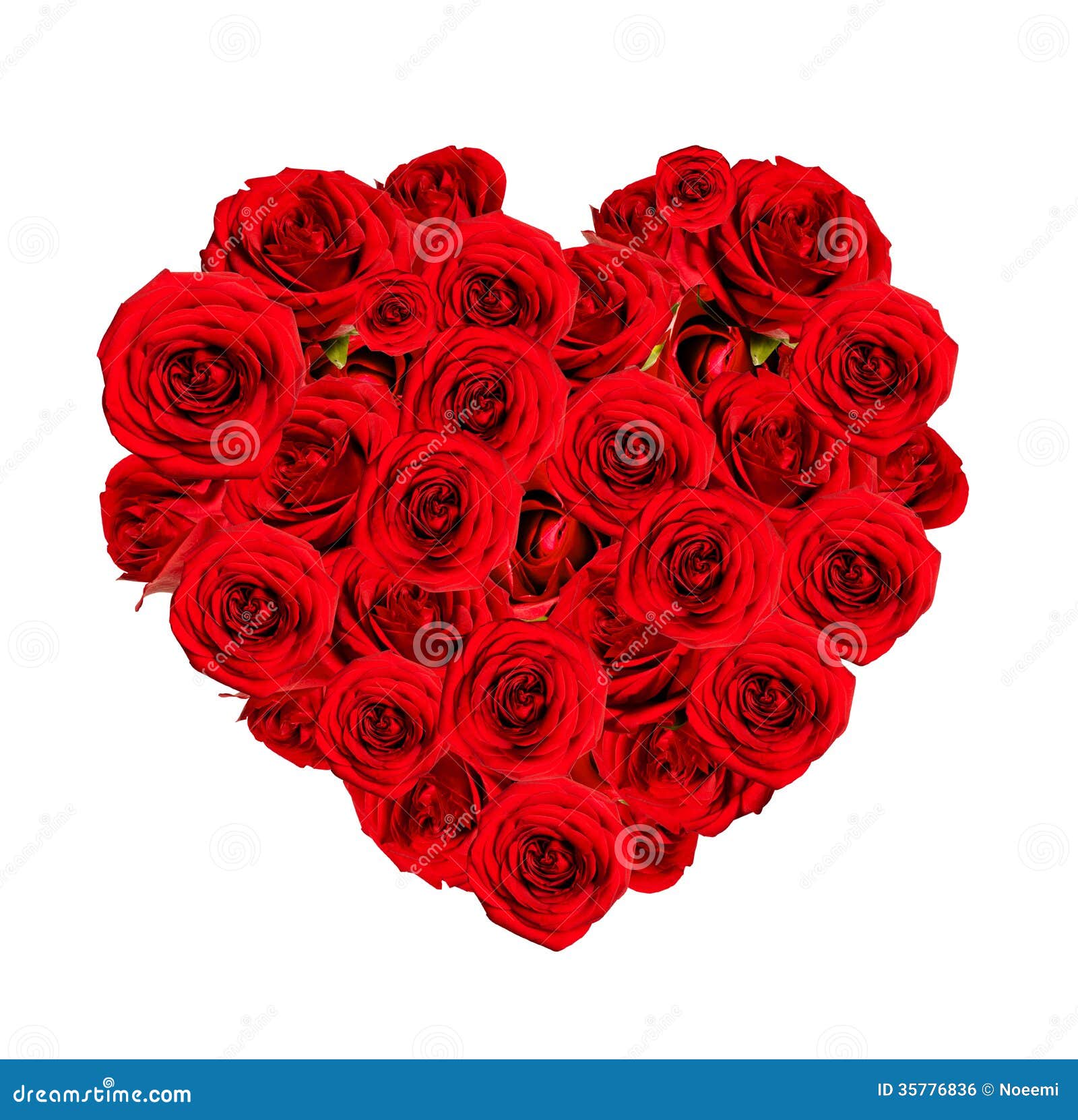 Beautiful Heart Made of Red Roses Stock Photo - Image of ...