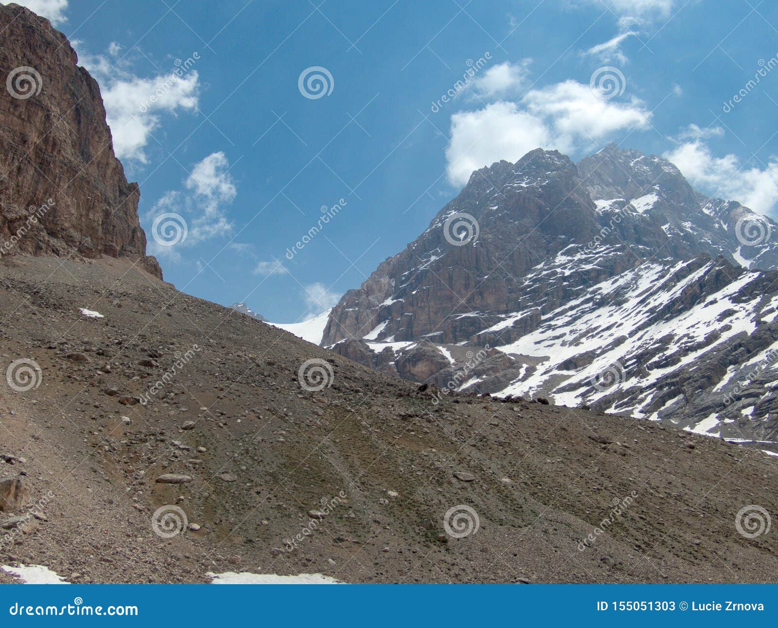 Beautiful Hiking in Fann Mountains Nature in Tajikistan Stock Image ...