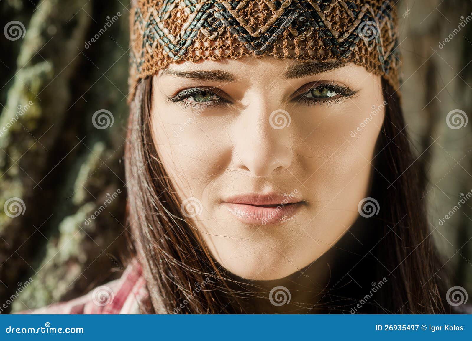 Beautiful hippie girl stock image. Image of musical, outdoors - 26935497