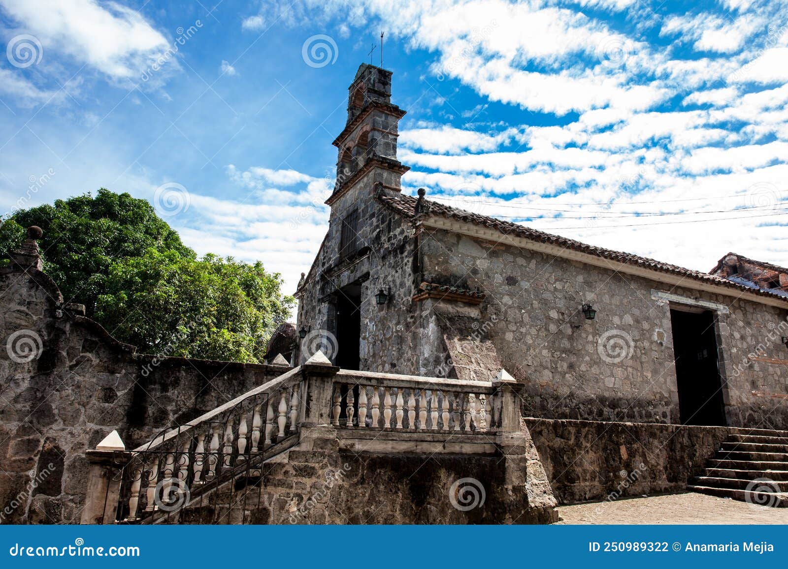 the beautiful historical church la ermita built in the sixteenth century in the town of mariquita in colombia
