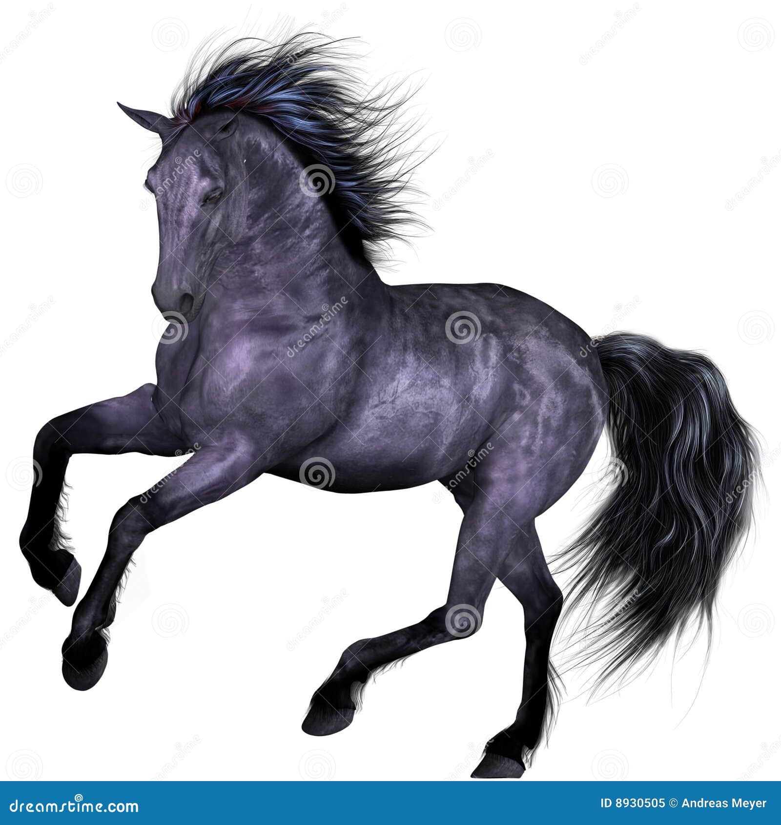 Charger HorseLeap RoyaltyFree Stock Photo 1756623