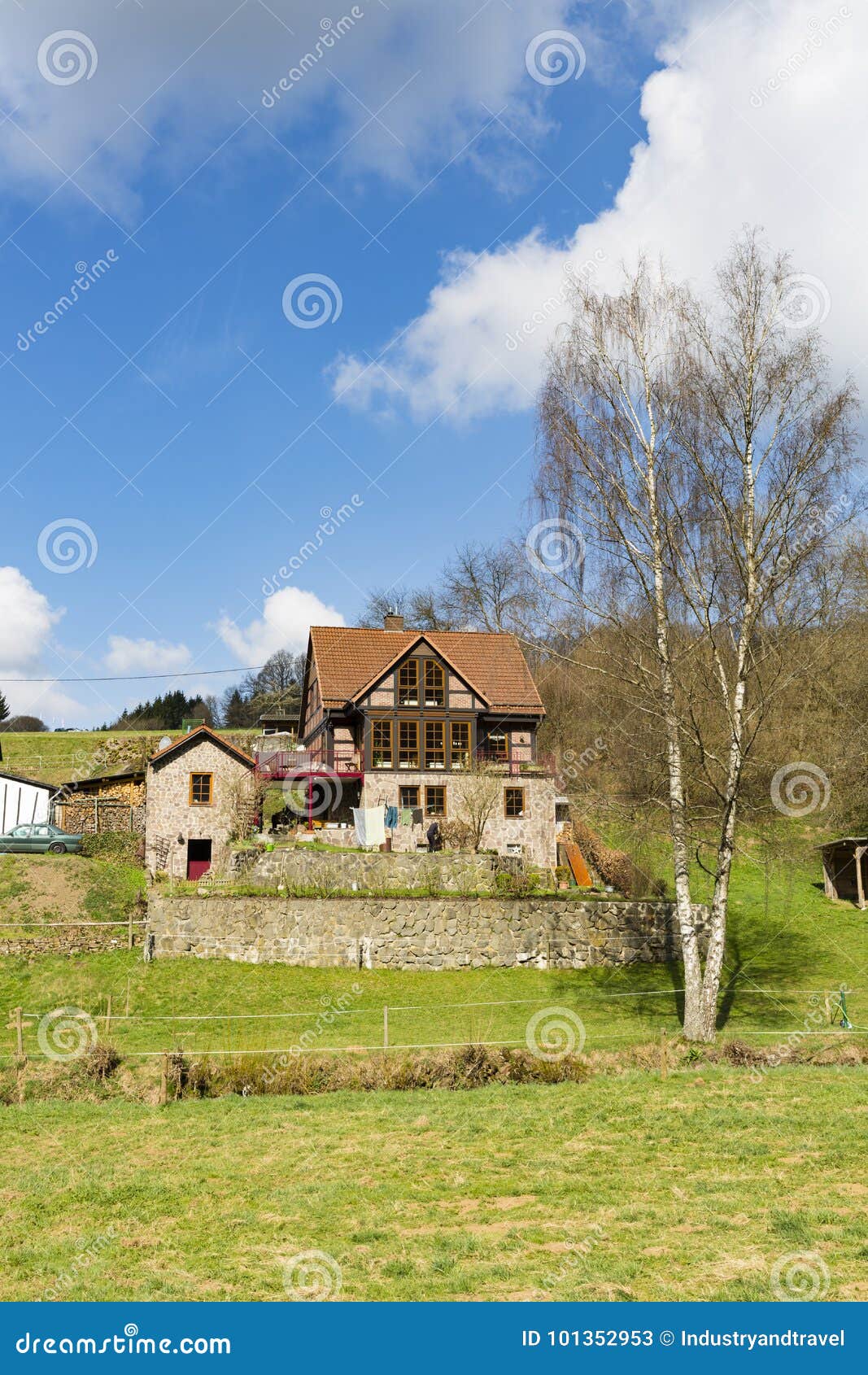 Beautiful Eifel House, Germany Stock Image Image of eifel, destinations 101352953