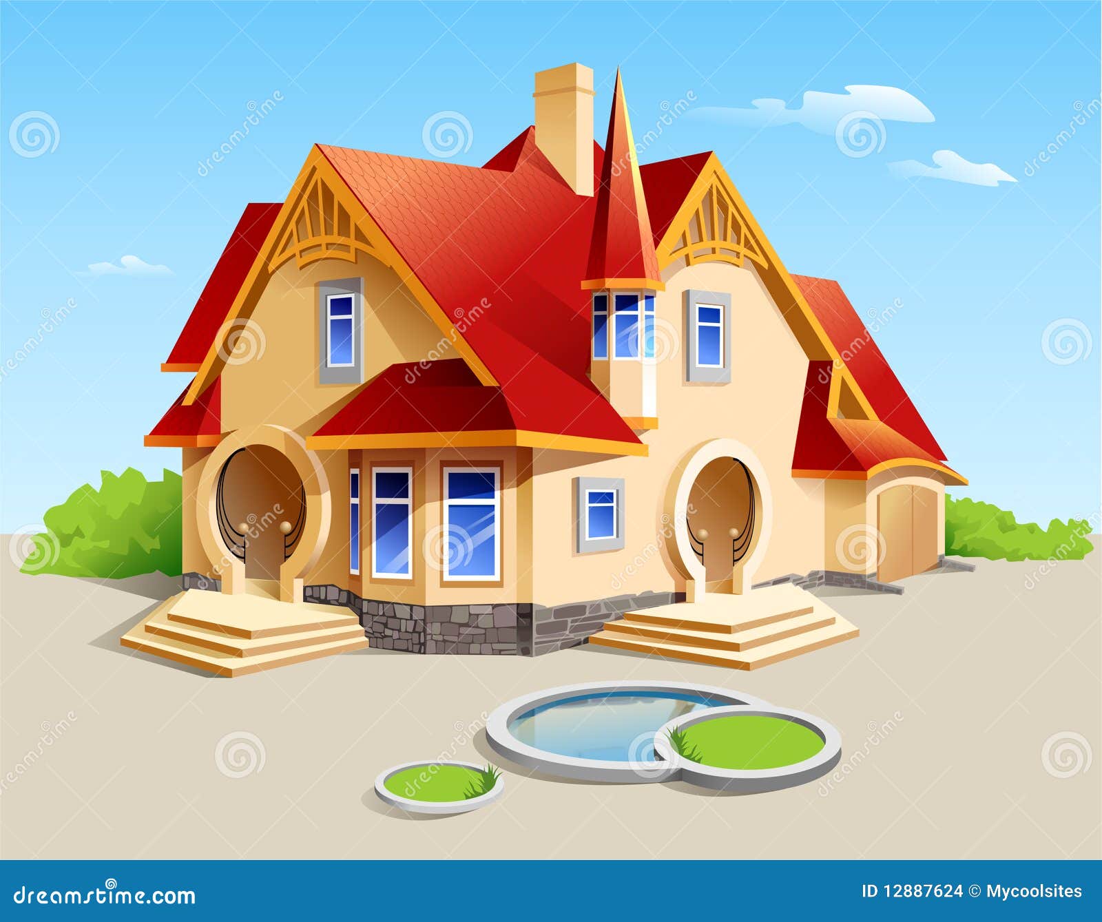 Beautiful House Stock Illustrations – 228,135 Beautiful House ...