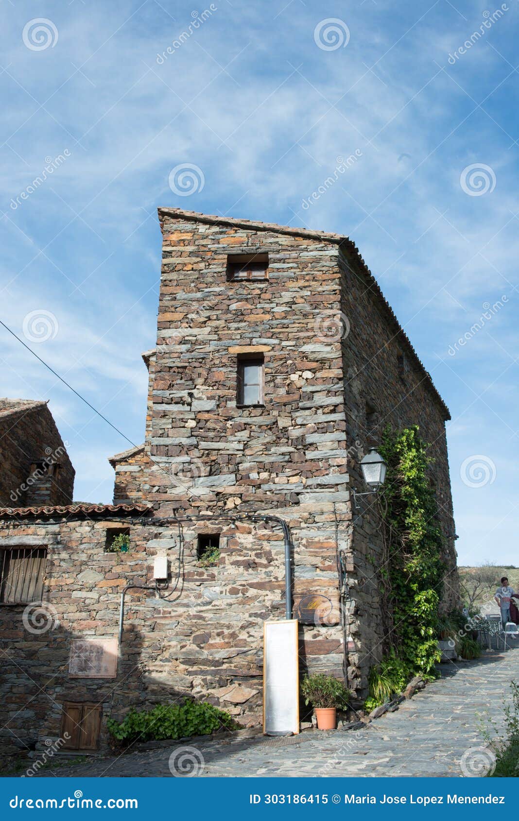 beautiful house in patones de arriba, madrid. traditional stone walls
