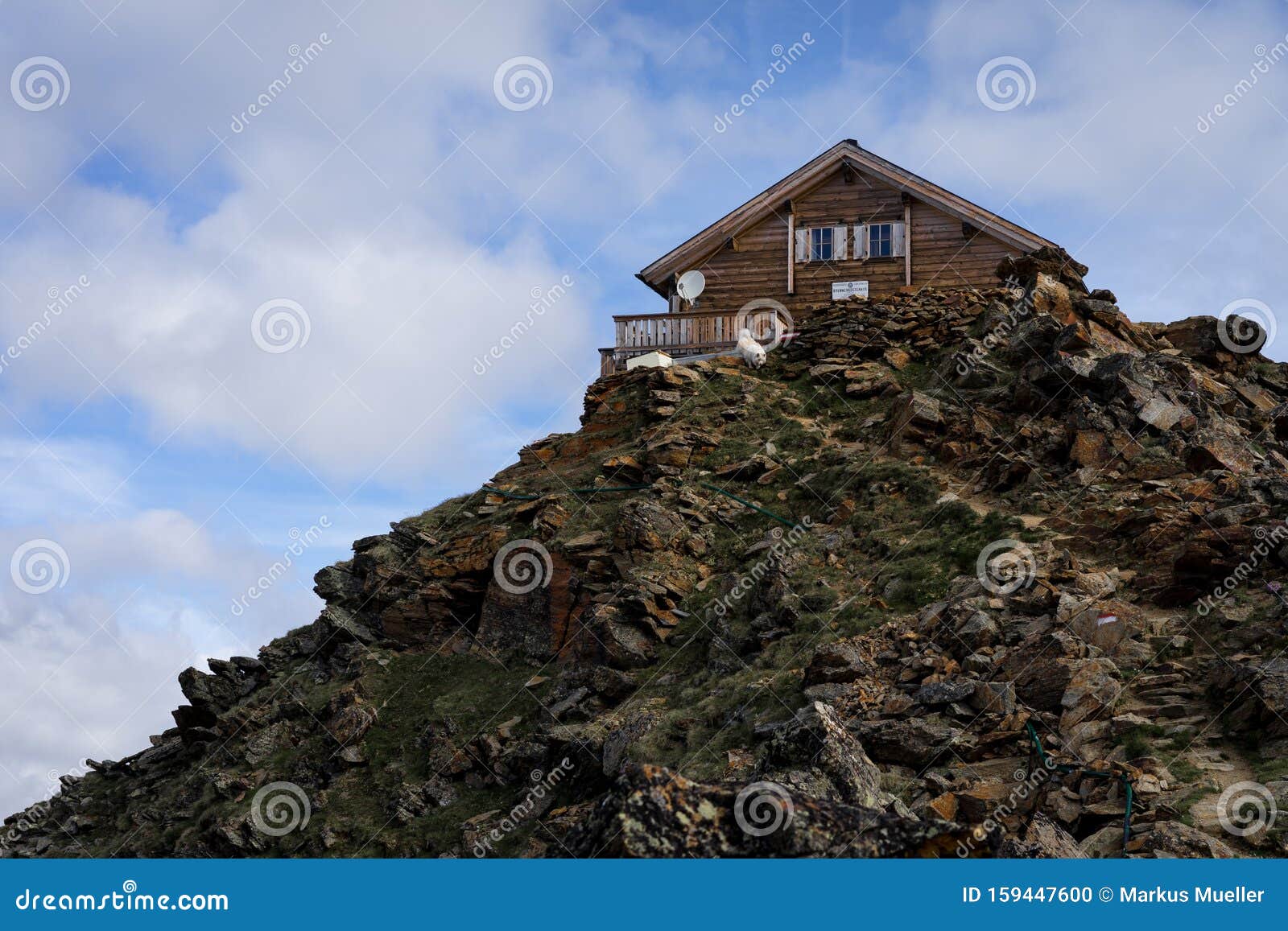 A Beautiful House on the Top of a Mountain Stock Photo Image of outdoors, mountain 159447600