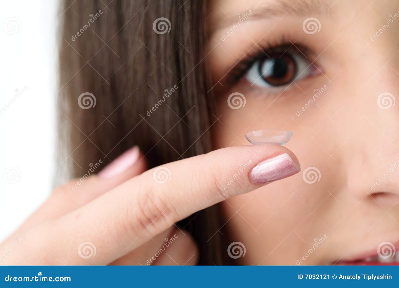 Beautiful Human Eye and Contact Lens Stock Image Image of feminine, health 7032121
