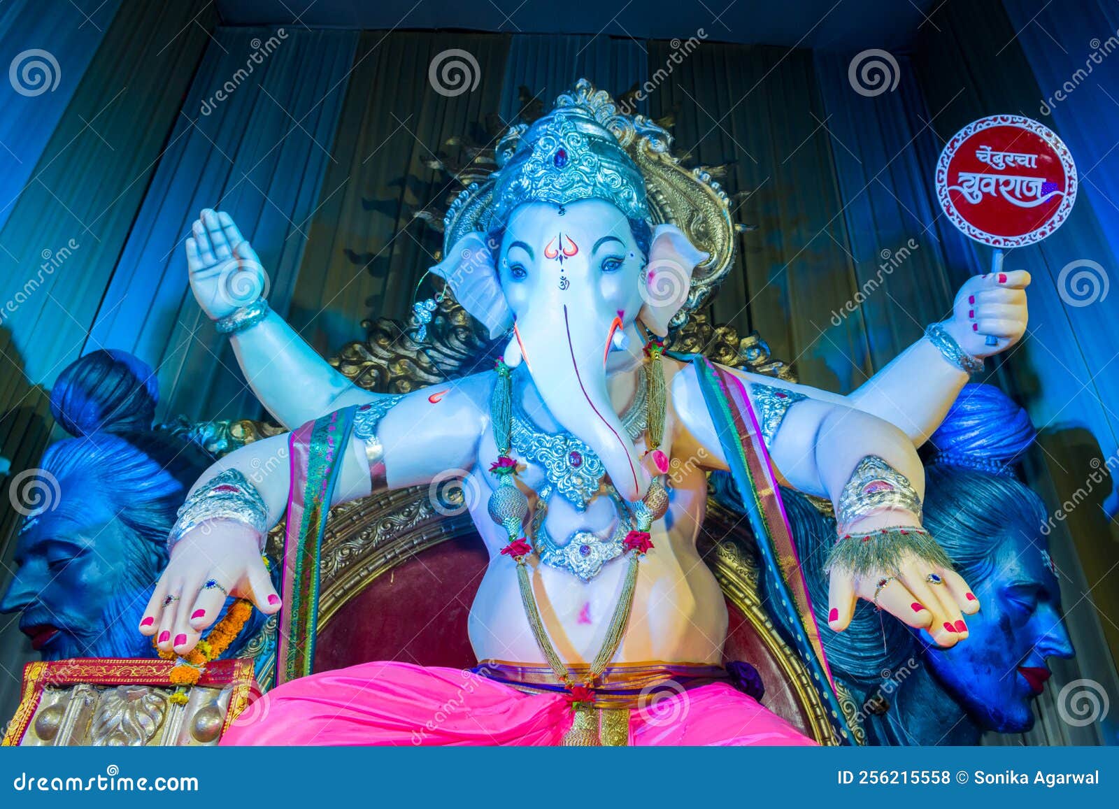 A Beautiful Idol of Lord Ganesha Stock Photo - Image of ganeshotsav ...