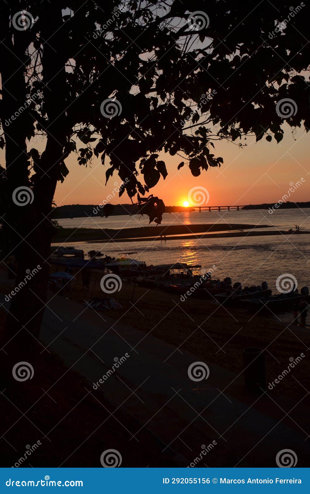 sunset at porto camargo, paranÃ¡, brazil.