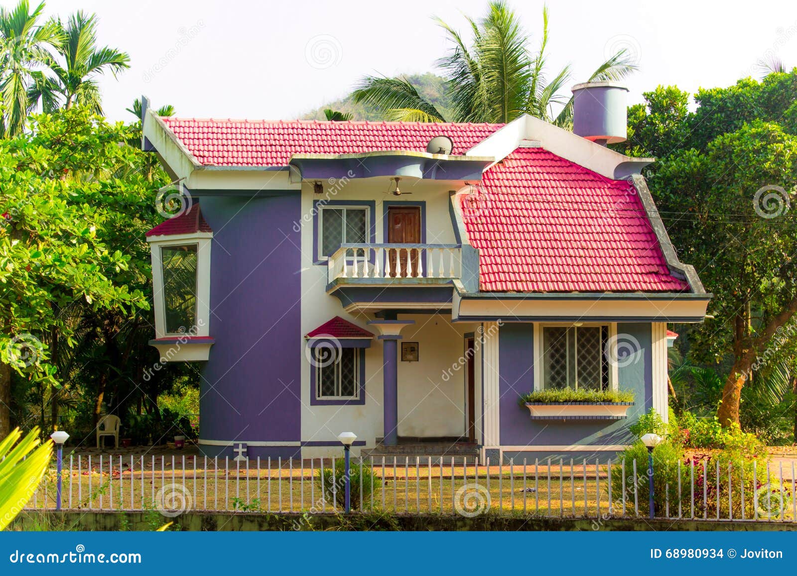 Beautiful Indian Home Designs Stock Photo - Image of ...